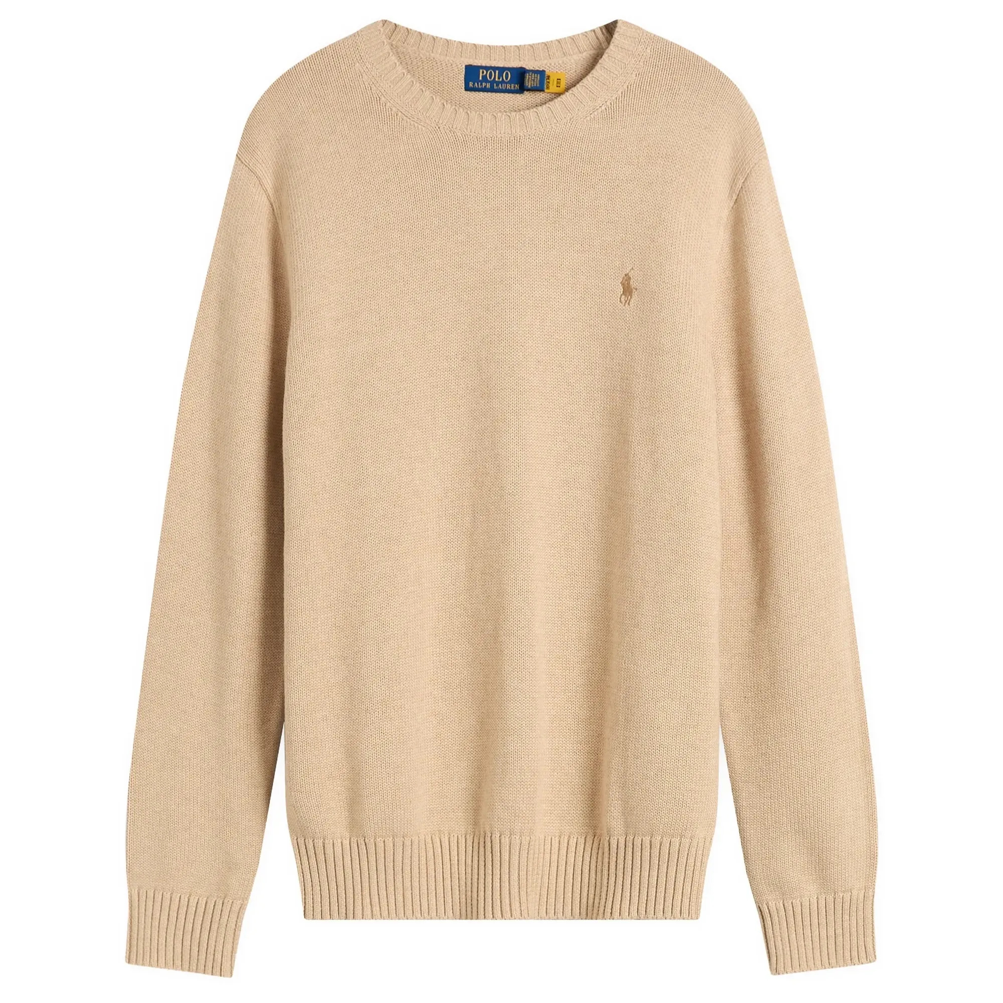 Polo Ralph Lauren Men's Cotton Knit Jumper Dune Melange