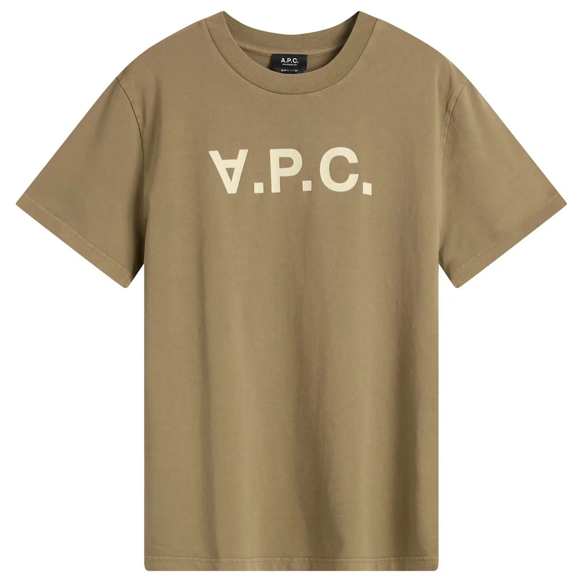 A.P.C. Men's VPC Logo t-Shirt Khaki/Off White