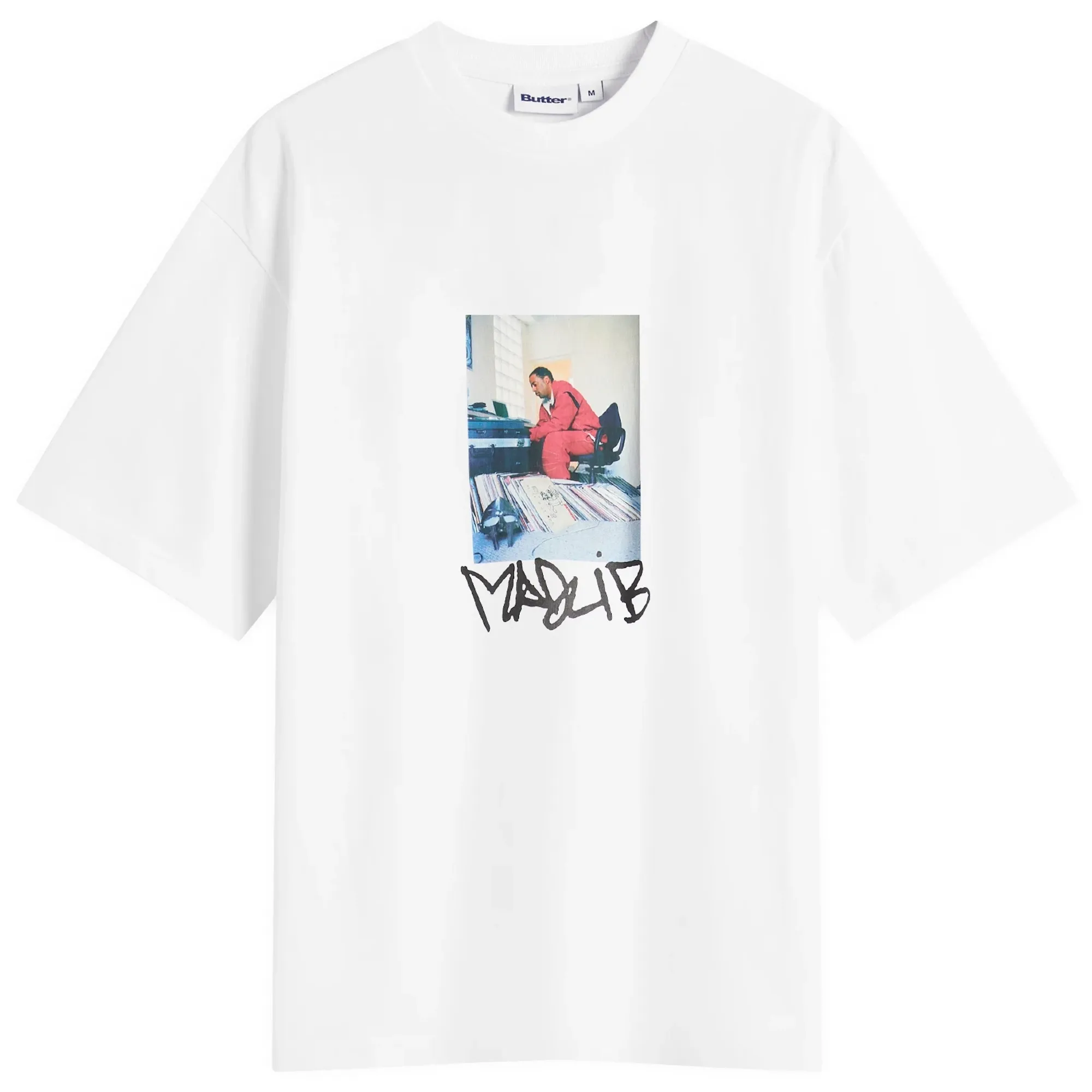 Butter Goods Men's x Madlib Bomb Shelter Tee White