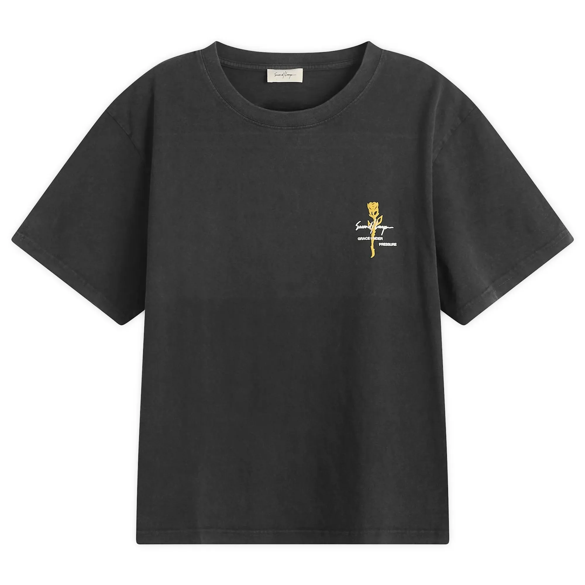 Second Layer Baby Baggy Rose T-Shirt Black