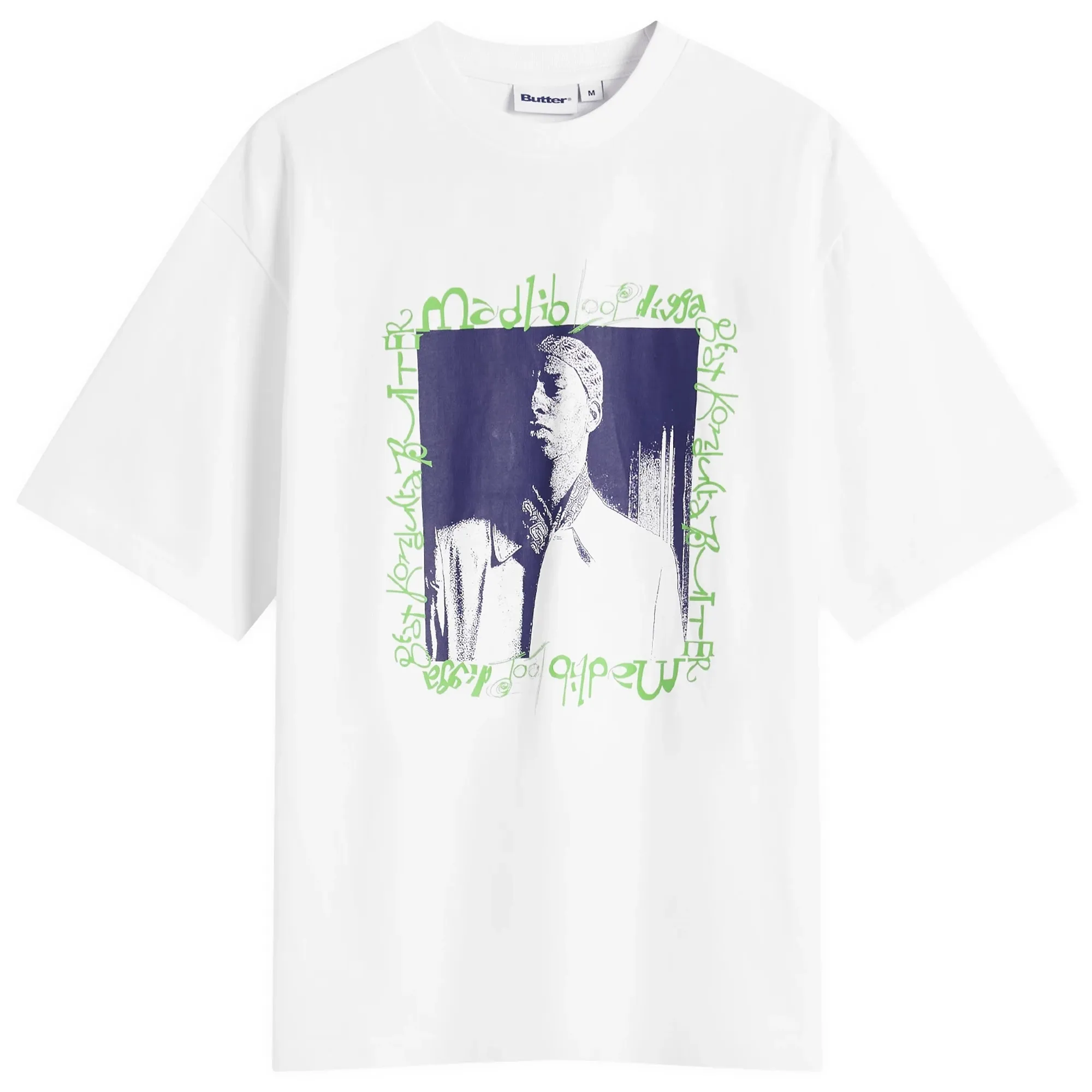 Butter Goods Men's x Madlib Loop Digga Tee White