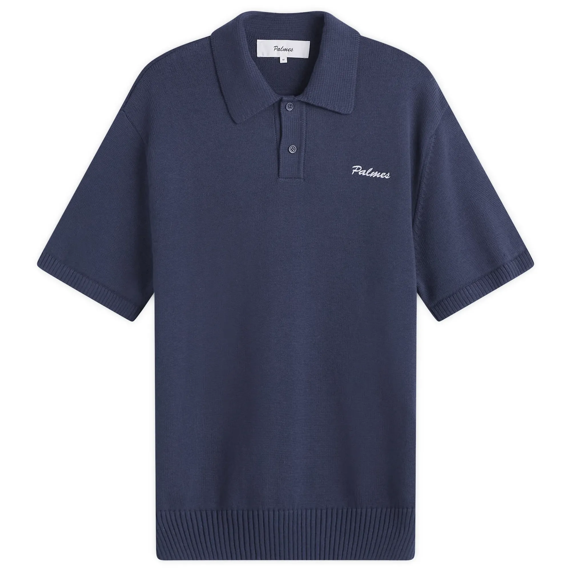 Palmes Men's Cotton Knit Polo Navy