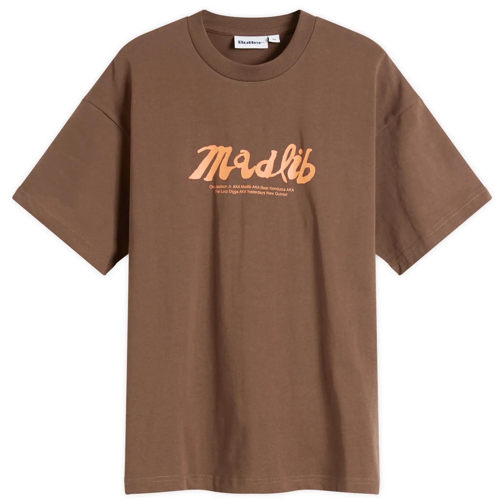 Butter Goods Men's x Madlib Alias Tee Brown