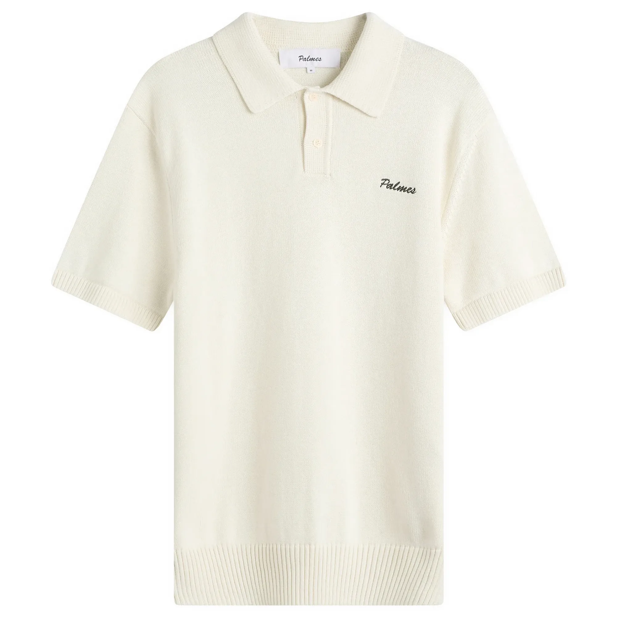 Palmes Men's Cotton Knit Polo Off-White