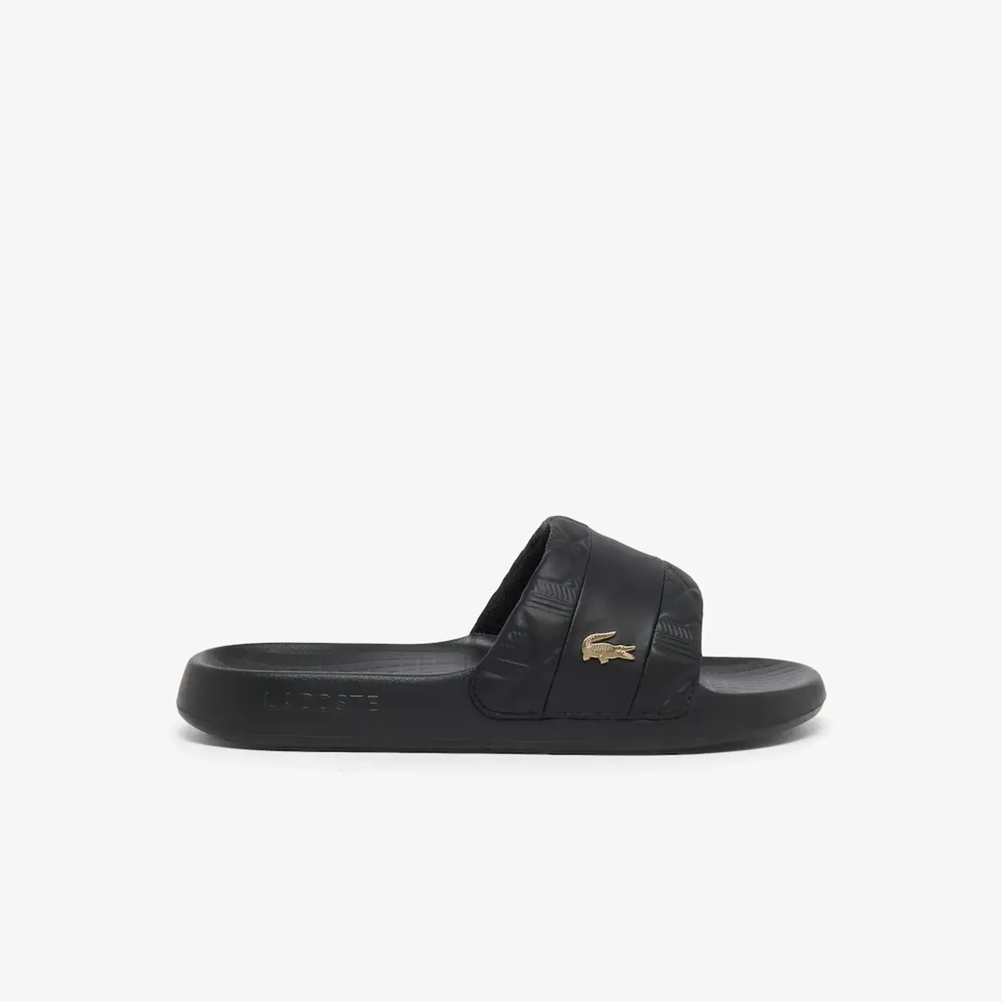 Lacoste Men’s Hybrid Serve Slides - Black / Gold