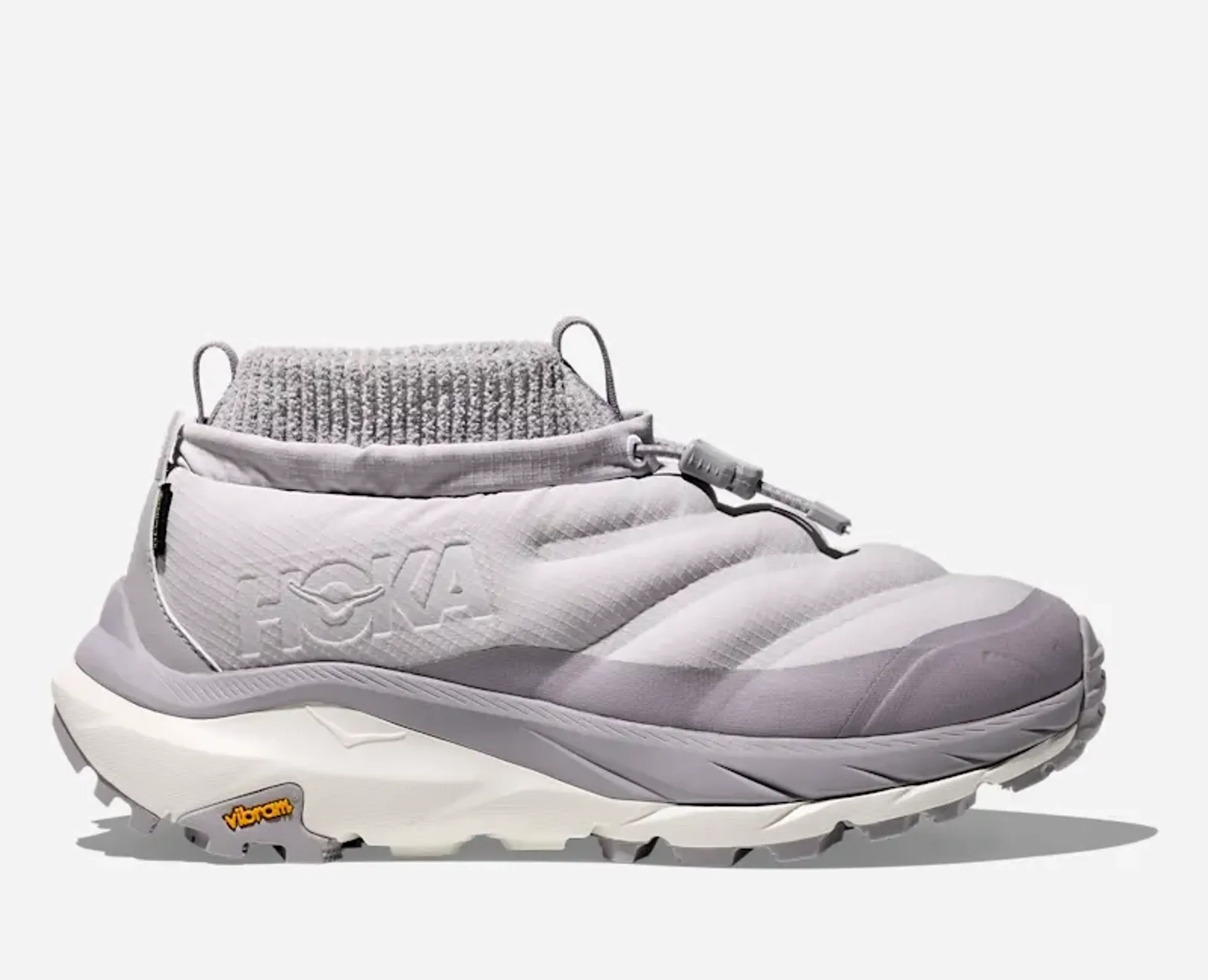 Hoka Women's Kaha 2 Frost Moc Gore-Tex Lifestyle Shoes In Ash Grey/Foggy Grey