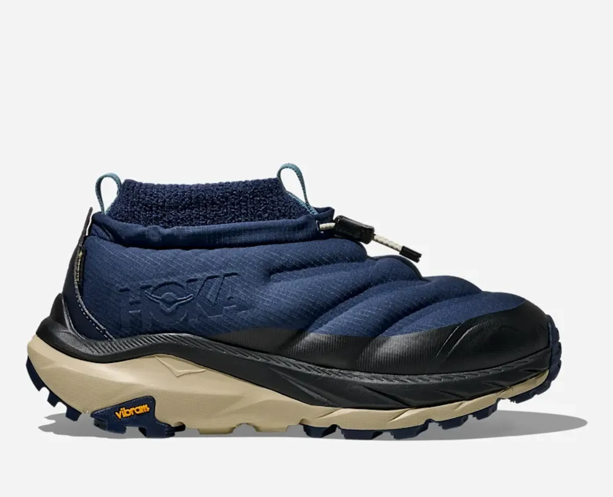 Hoka Women's Kaha 2 Frost Moc Gore-Tex Lifestyle Shoes In Midnight Blue/Oyster Mushroom