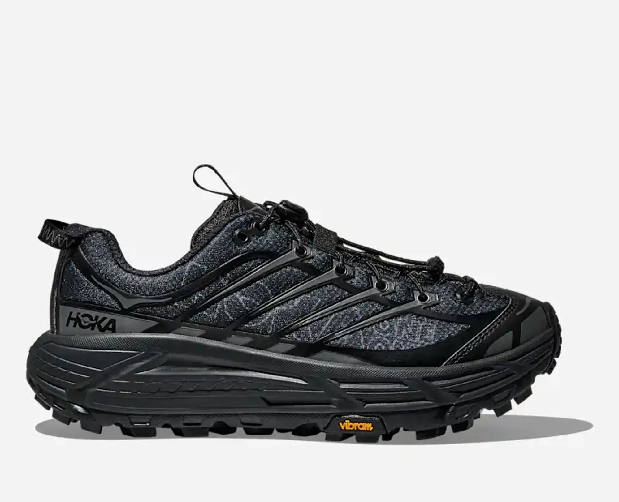 Hoka Mafate Three2 Lifestyle Shoes In Black/Outer Orbit