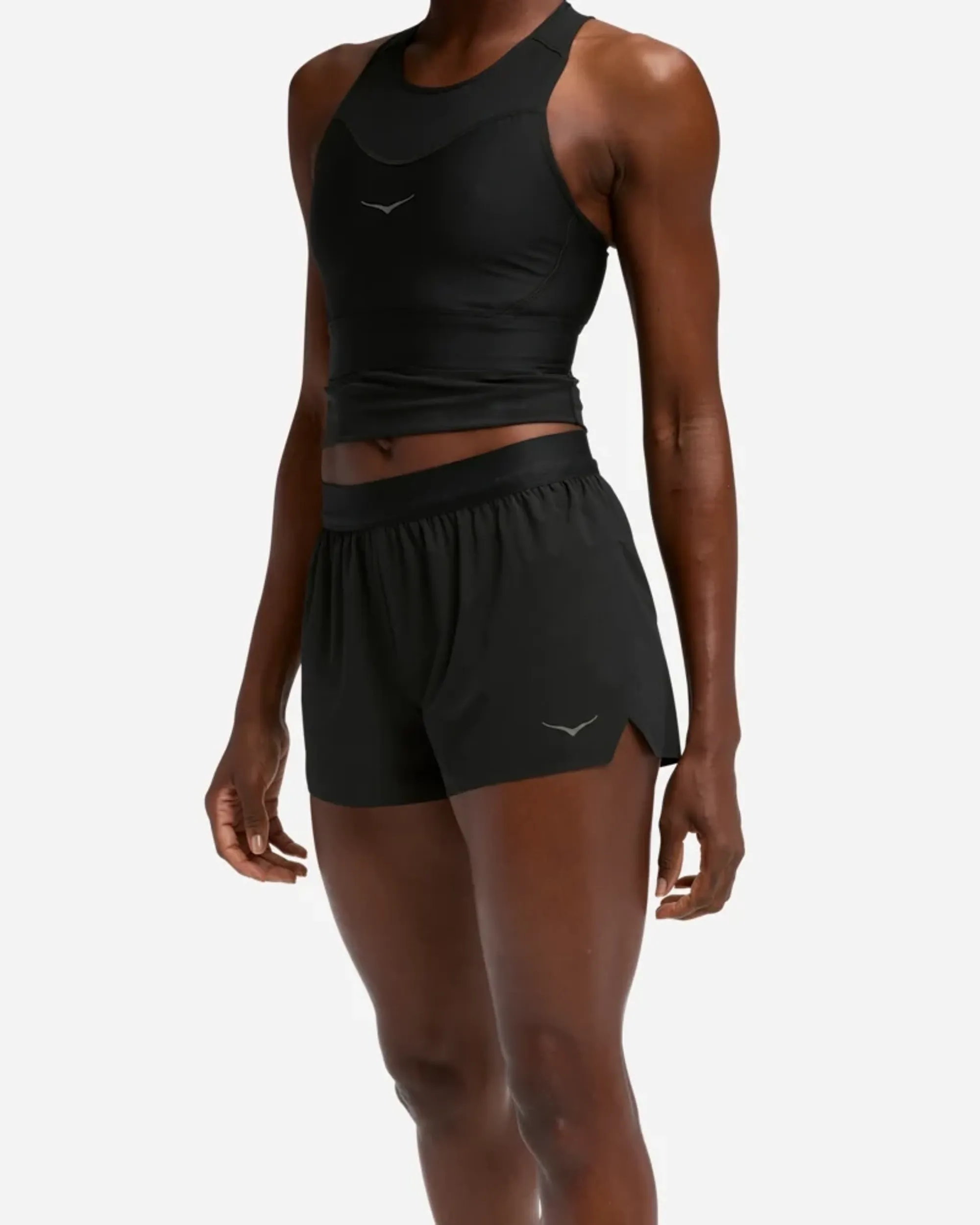 Hoka Women's Race Day Split Shorts In Black