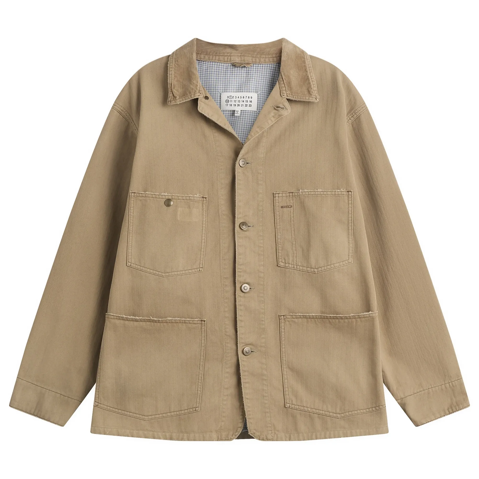 Maison Margiela Men's Stone Wash Jacket Stone Washed Beige