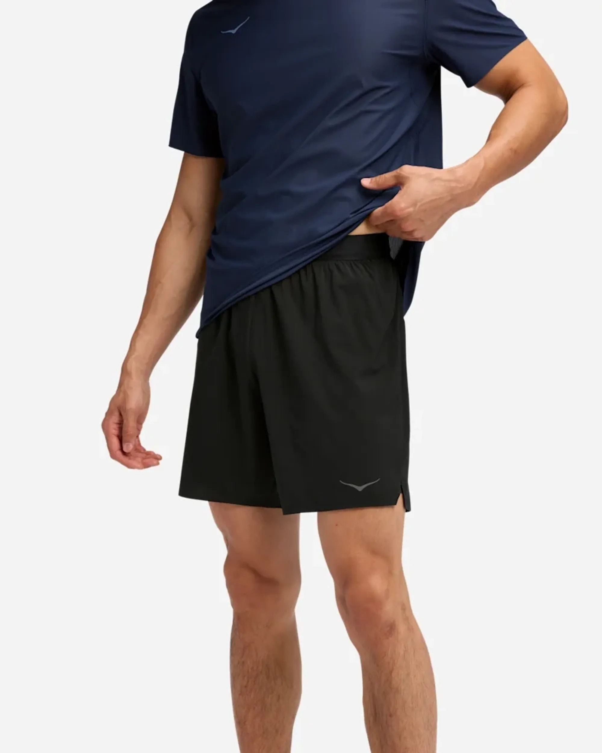 Hoka Men's Glide 7'' Shorts 2In1 In Black