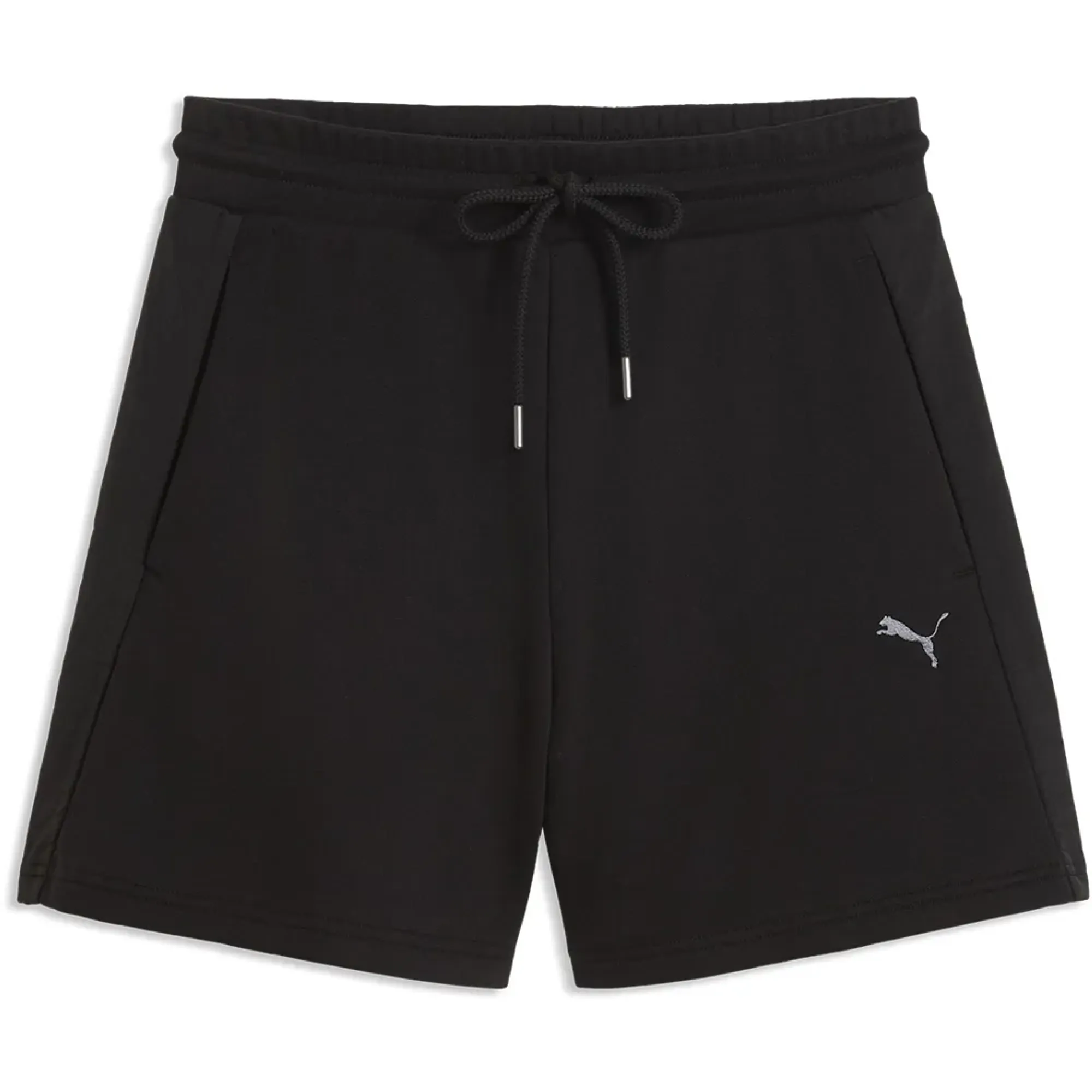 PUMA Her High-Waist 5" Shorts Women, Black, size Large
