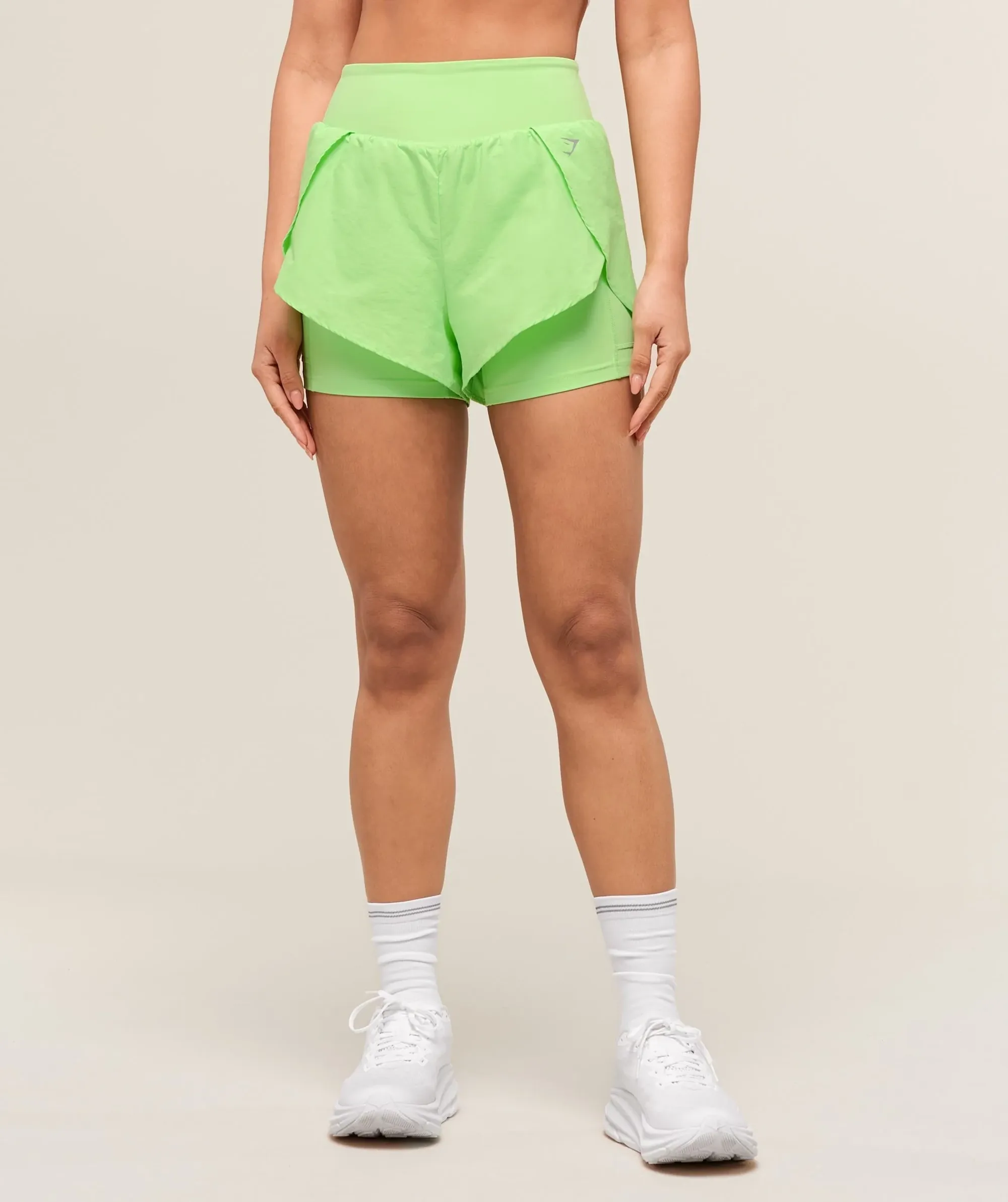 Gymshark Running 2-in-1 Shorts - Energy Gelato Green