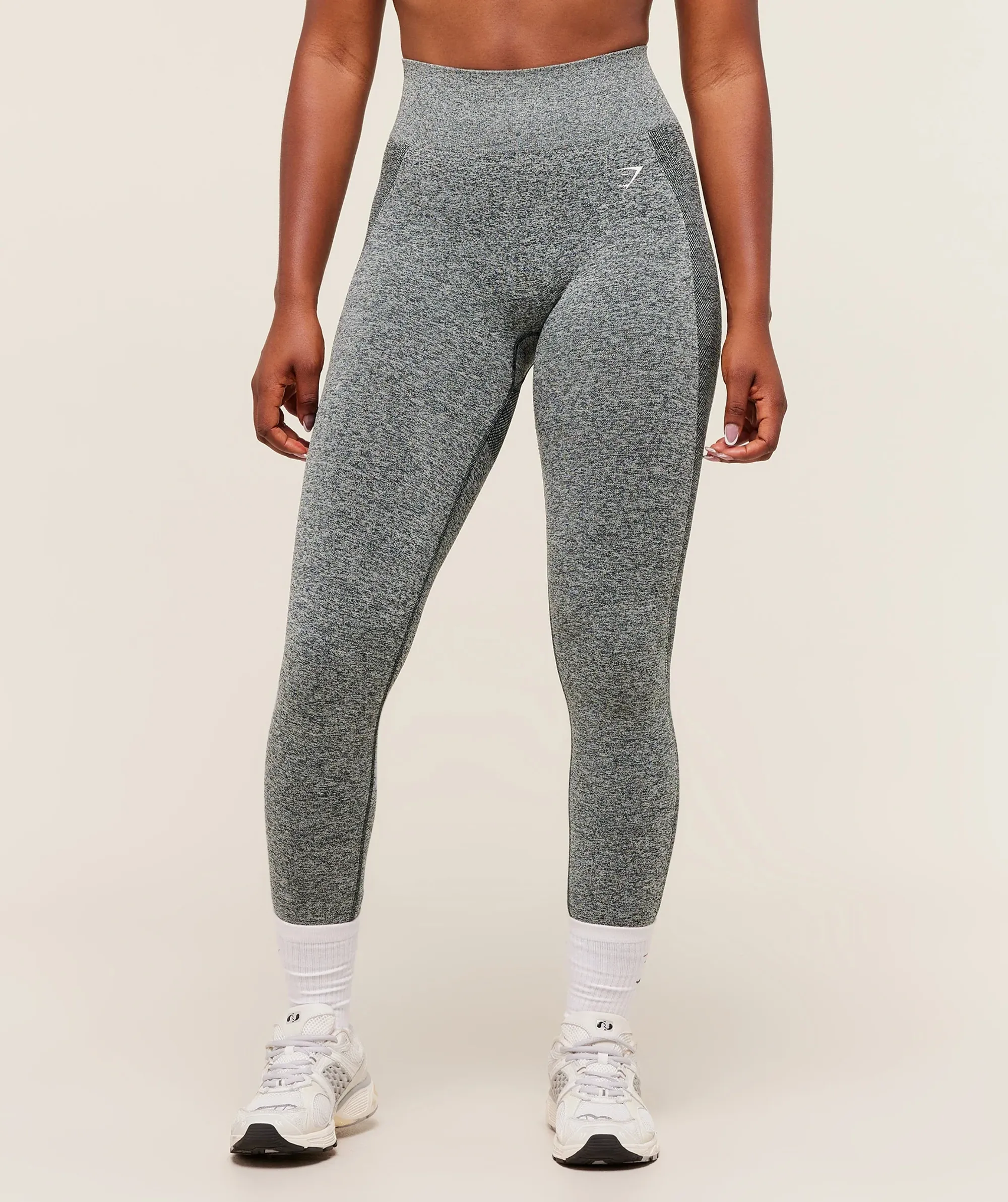 Gymshark Flex High Waisted Leggings - Deep Petrol Blue/White Marl