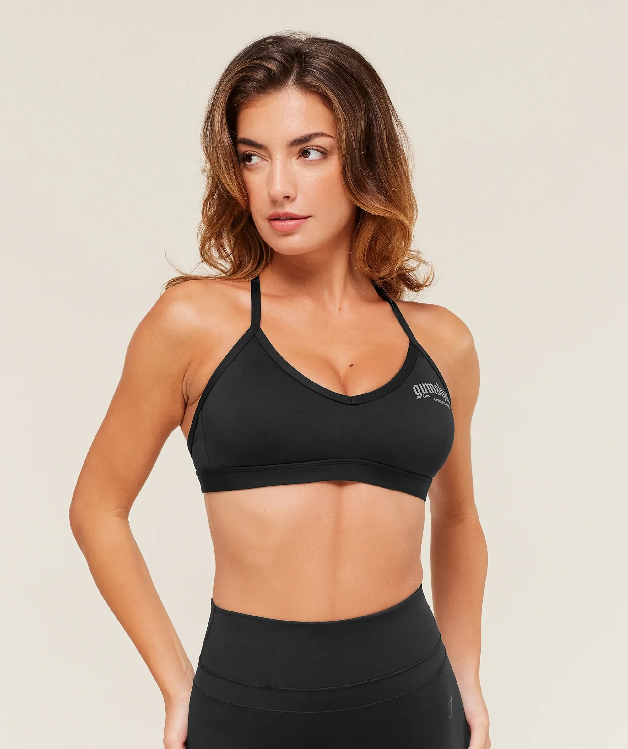 Gymshark Graphic Sports Bra - Black