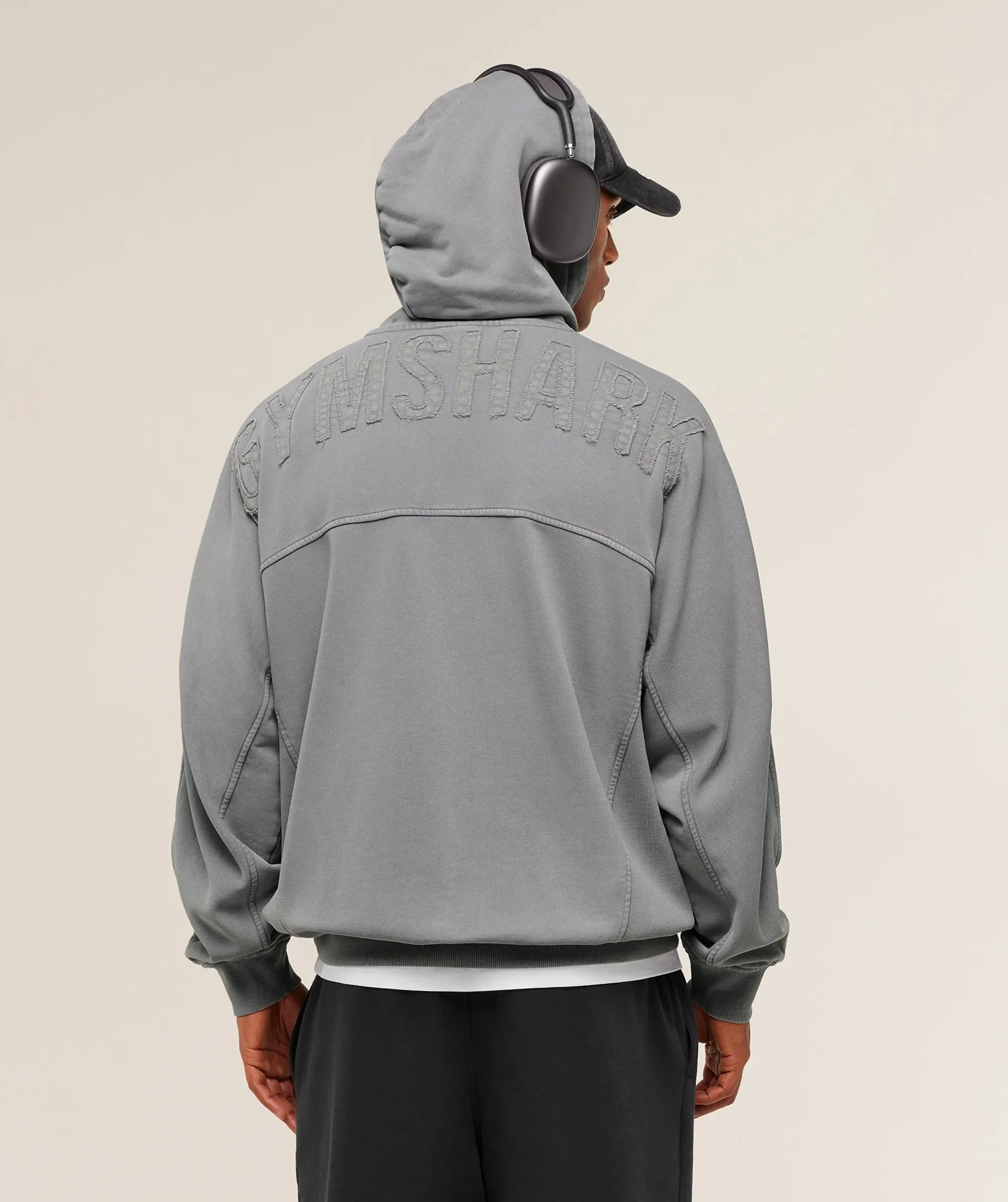 Gymshark Power Washed Hoodie - GS Medium Grey