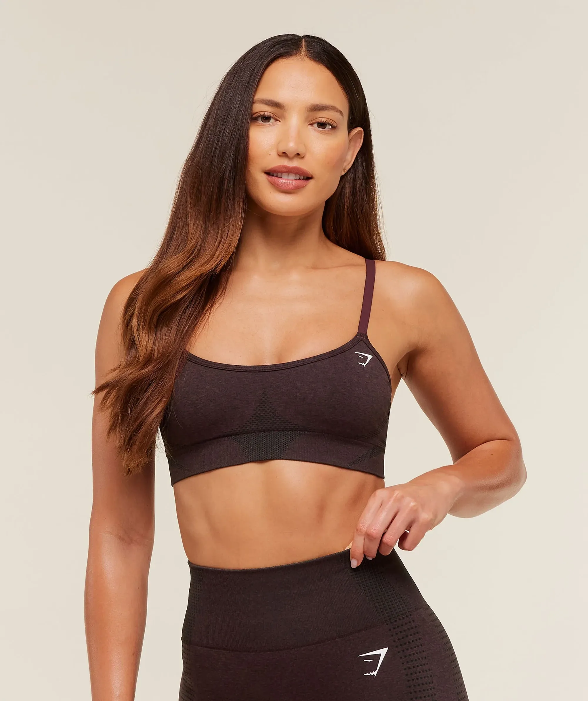 Gymshark Vital Sports Bra - Rich Maroon/Marl
