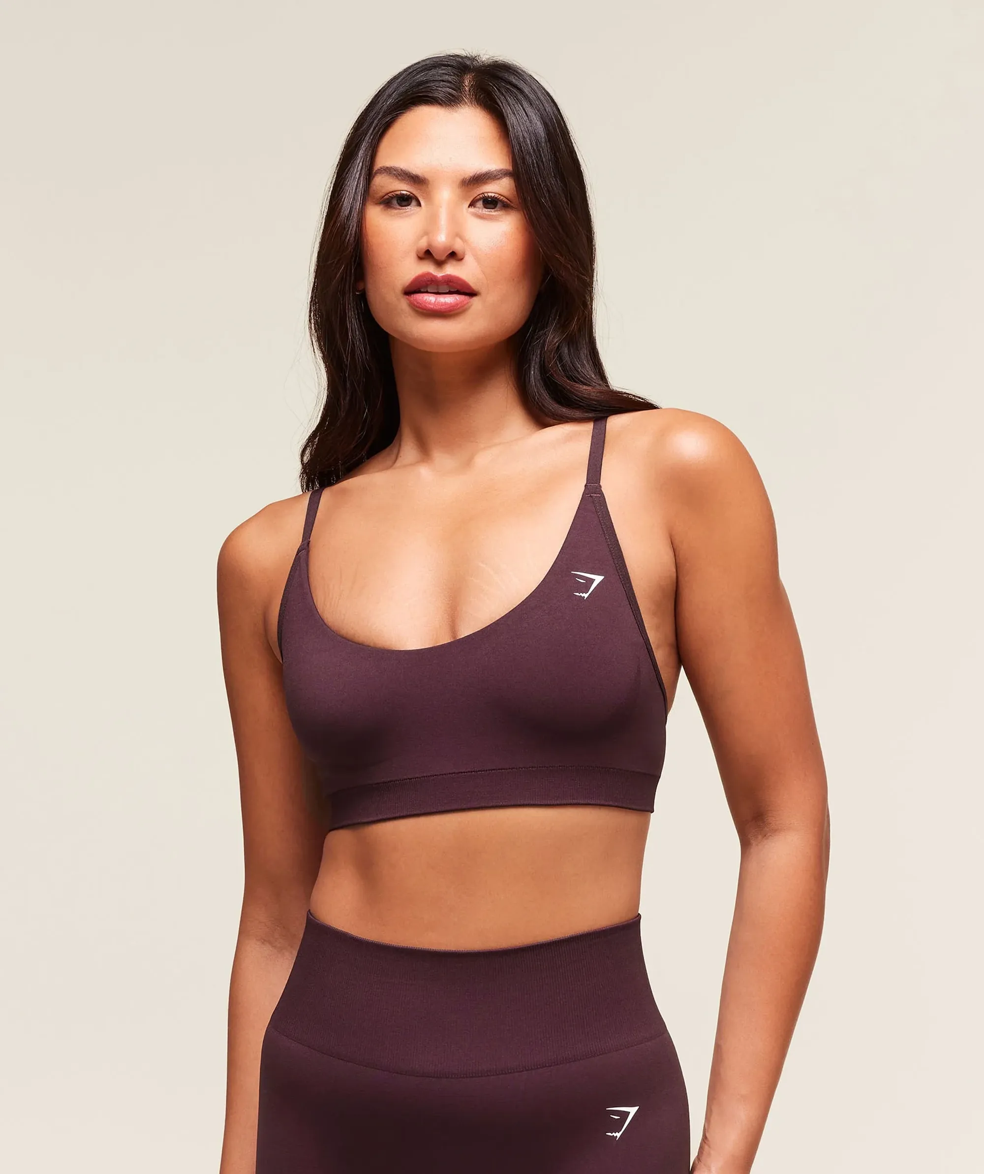 Gymshark Everyday Seamless Racerback Sports Bra - Cherry Purple