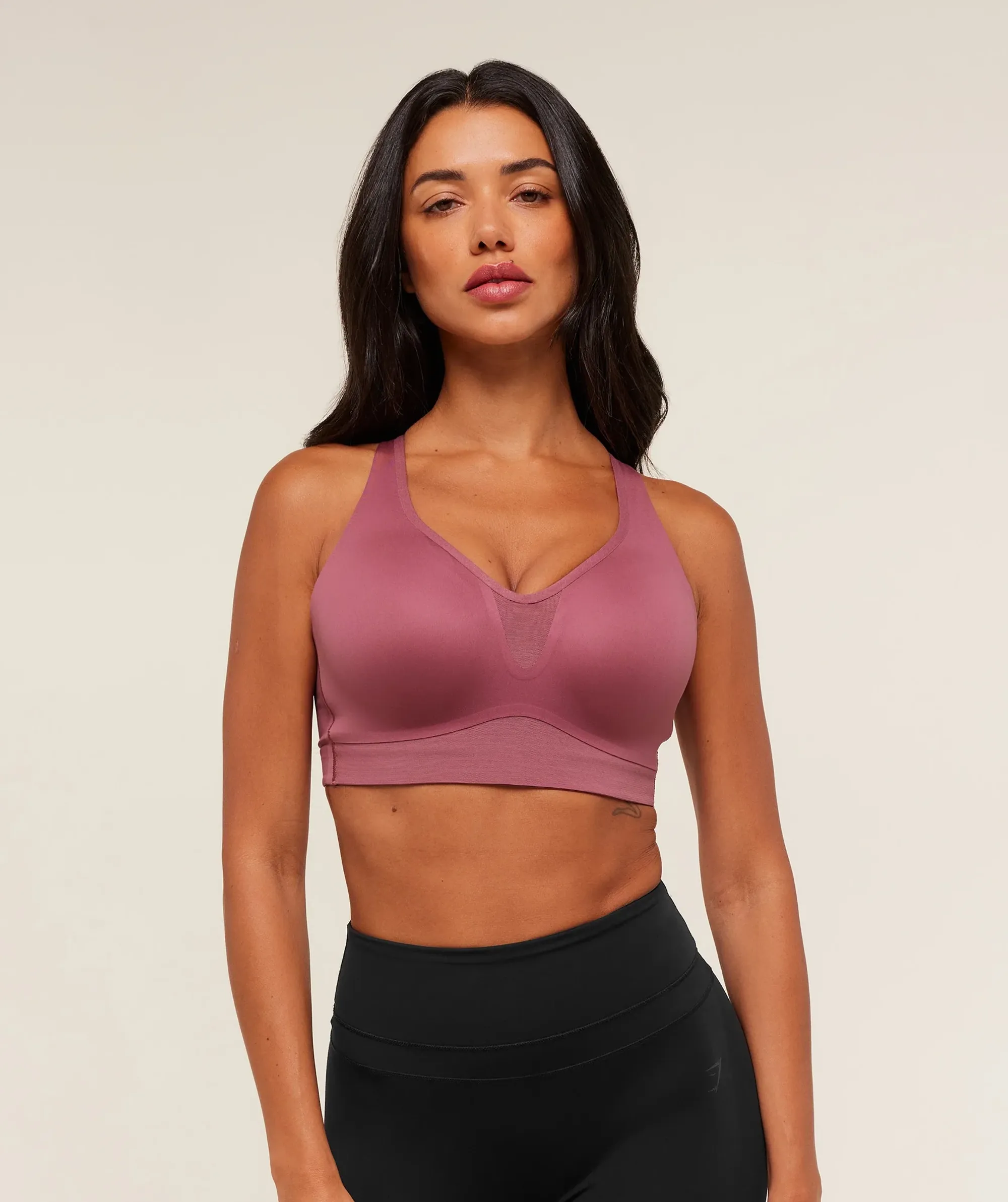 Gymshark High Support V-Neck Sports Bra - Reset Pink