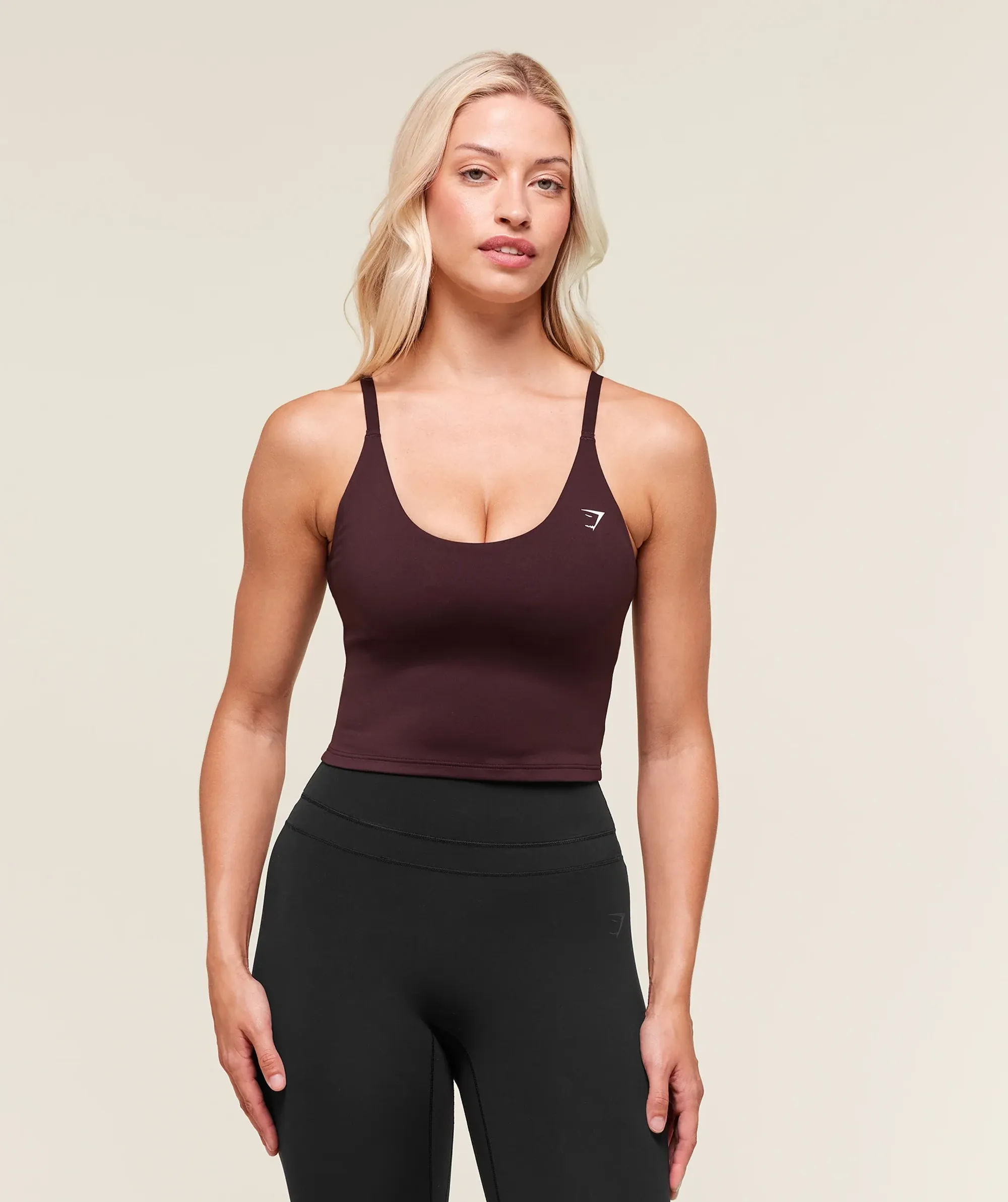 Gymshark Training Cami Tank With Shelf - Cherry Purple