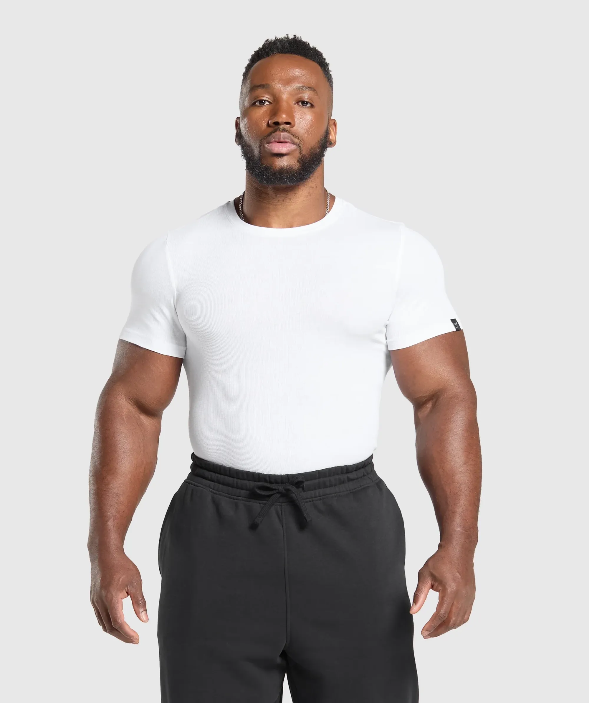 Gymshark Ribbed T-Shirt - White