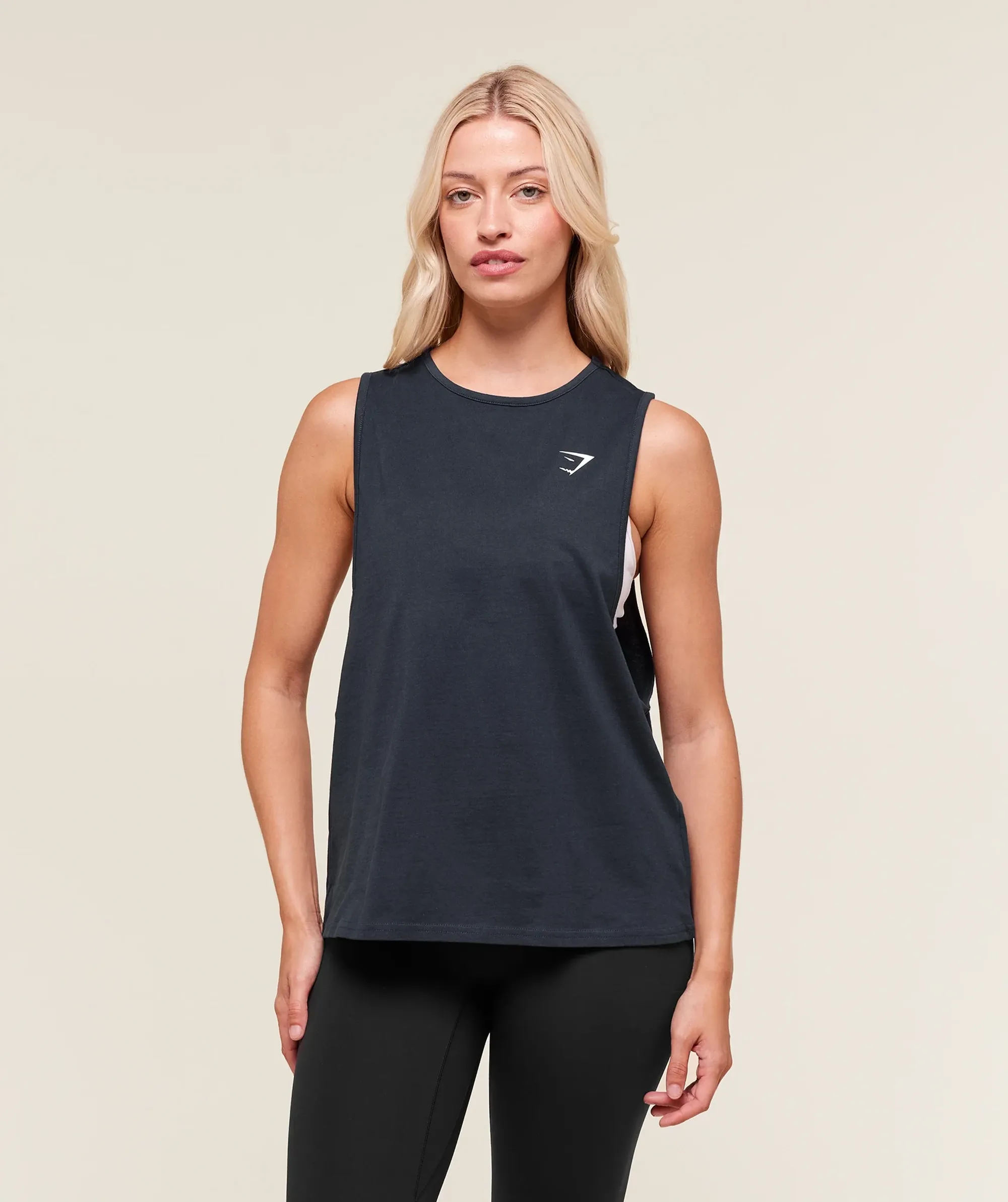 Gymshark Training Drop Arm Tank - Heavy Blue