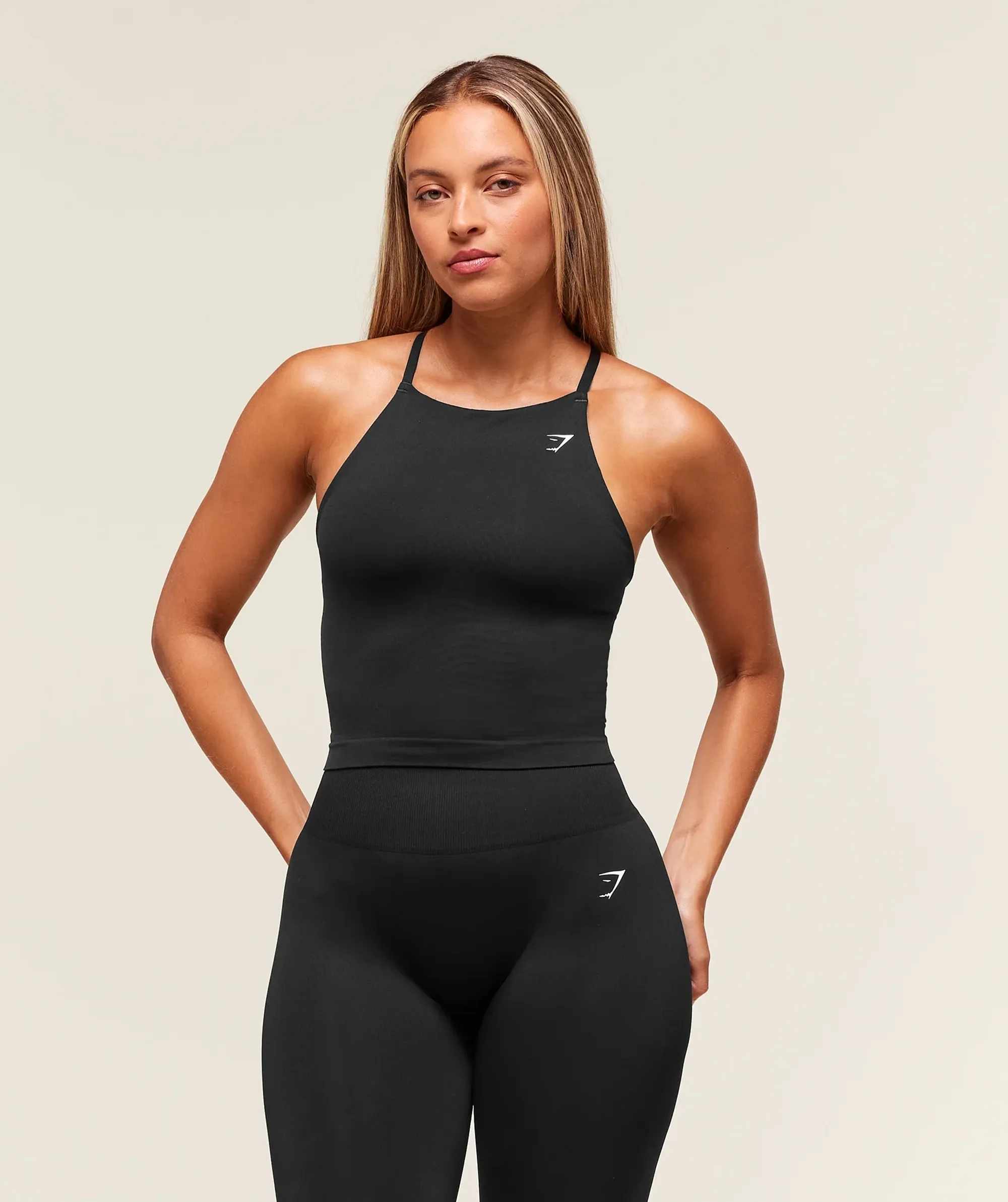 Gymshark Everyday Seamless Tank With Shelf - Black