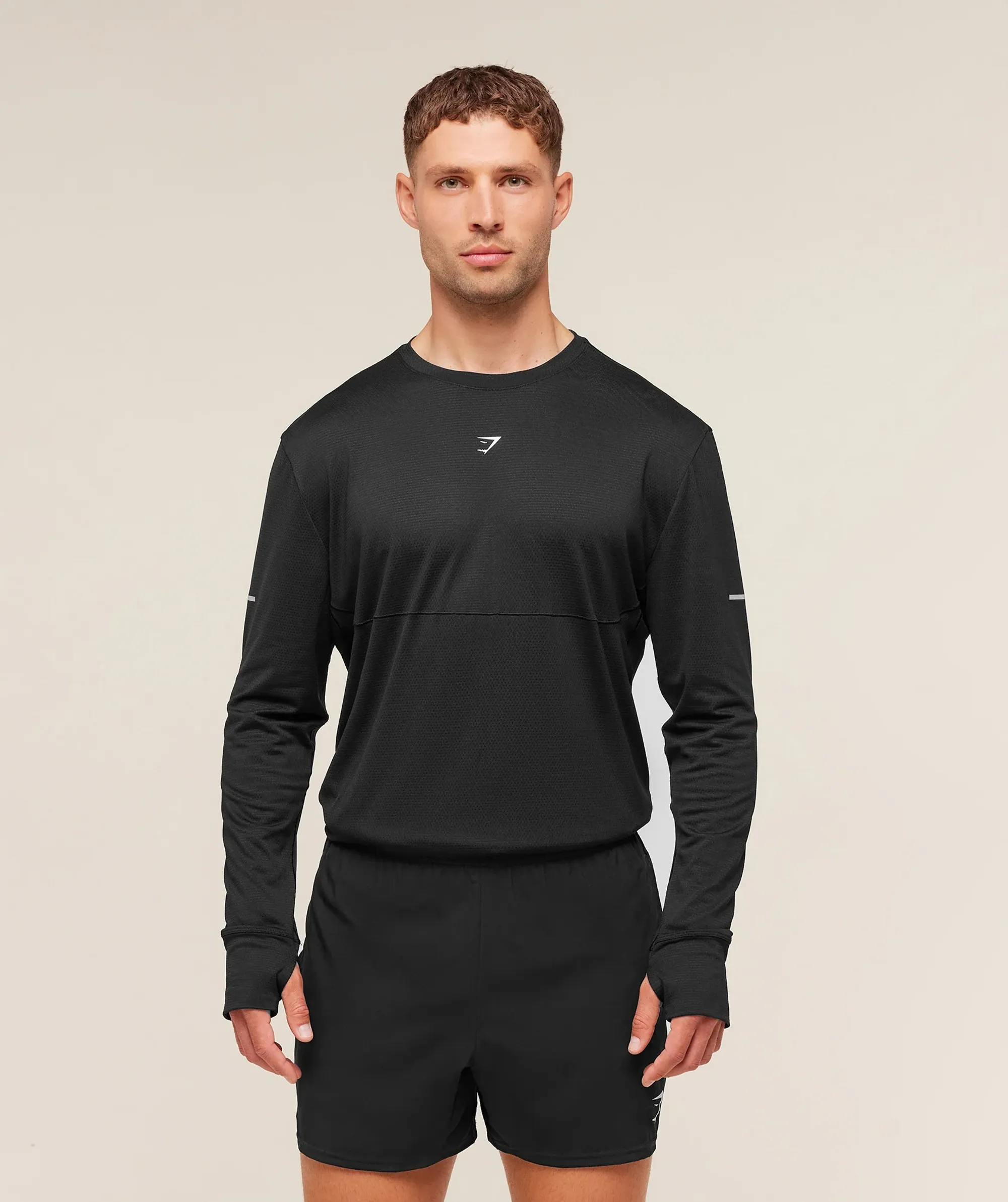 Gymshark Running Long Sleeve T-Shirt - Black