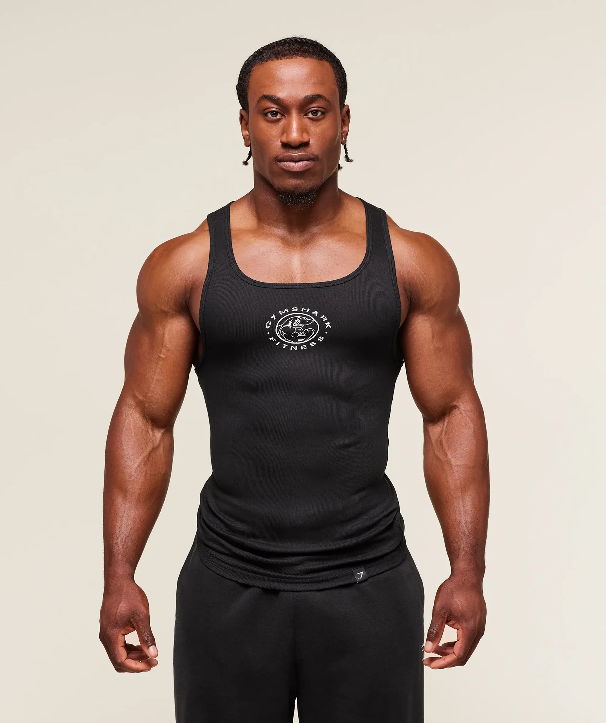Gymshark Legacy Ribbed Tank - Black