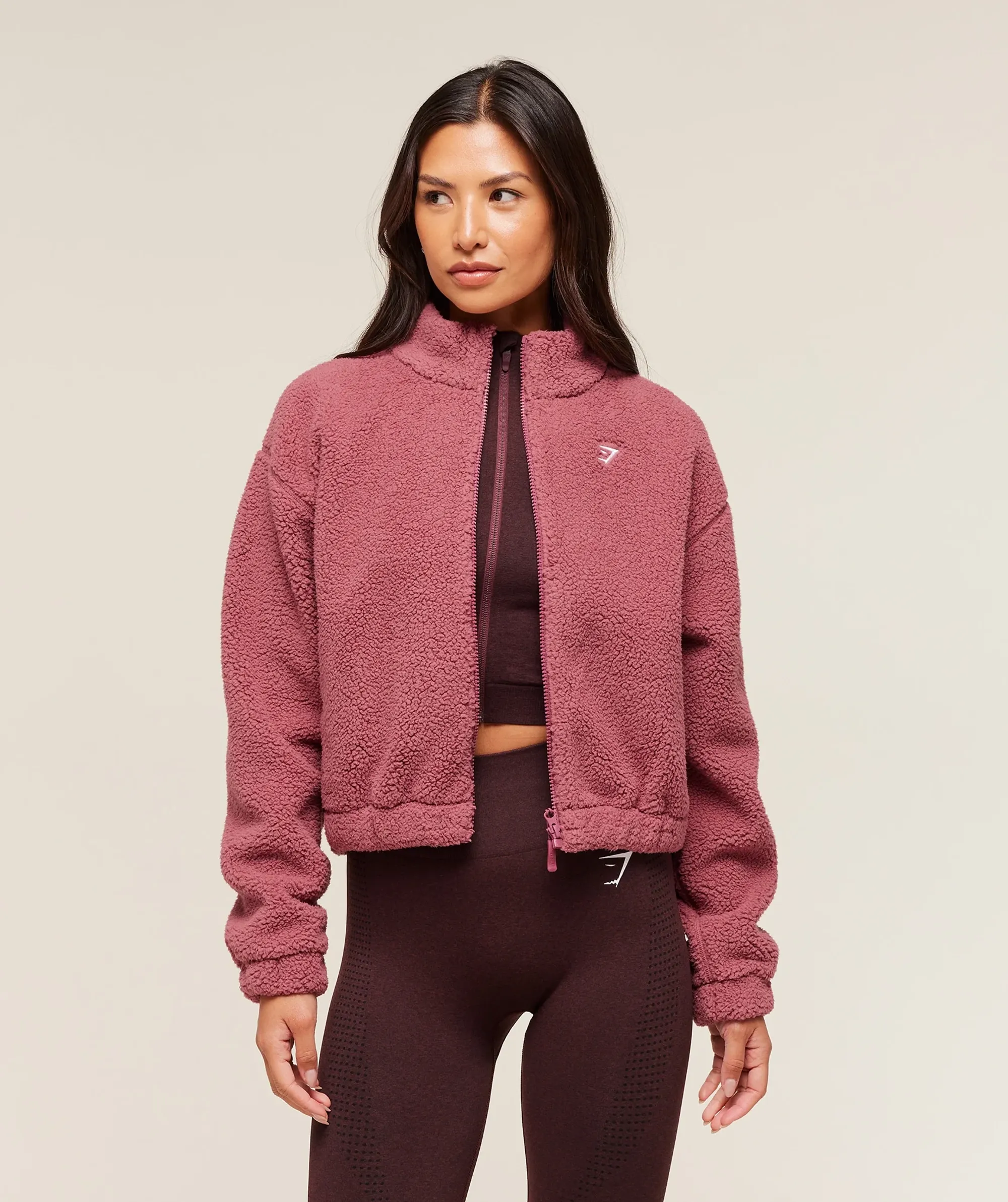 Gymshark Sherpa Jacket - Reset Pink