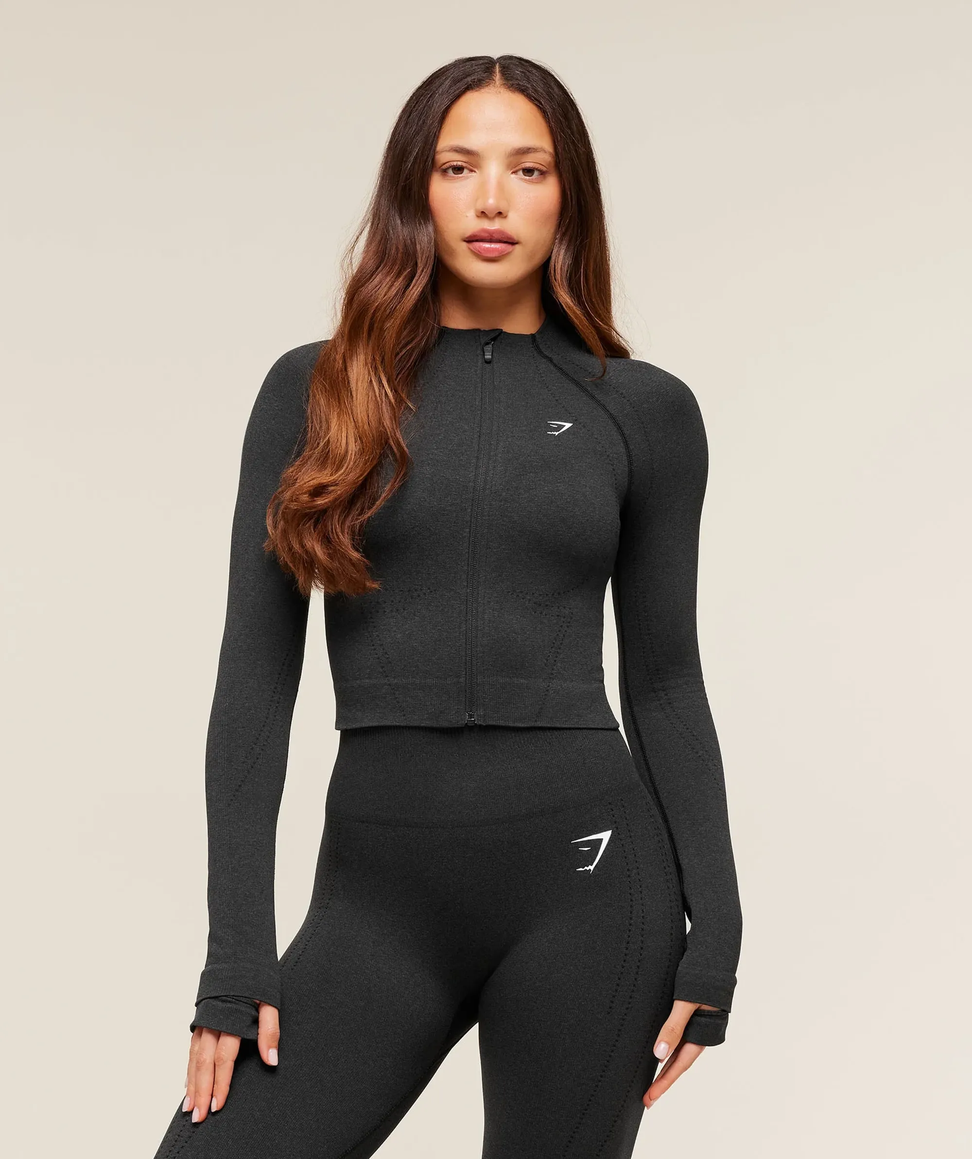 Gymshark Vital Warm Jacket - Black Marl