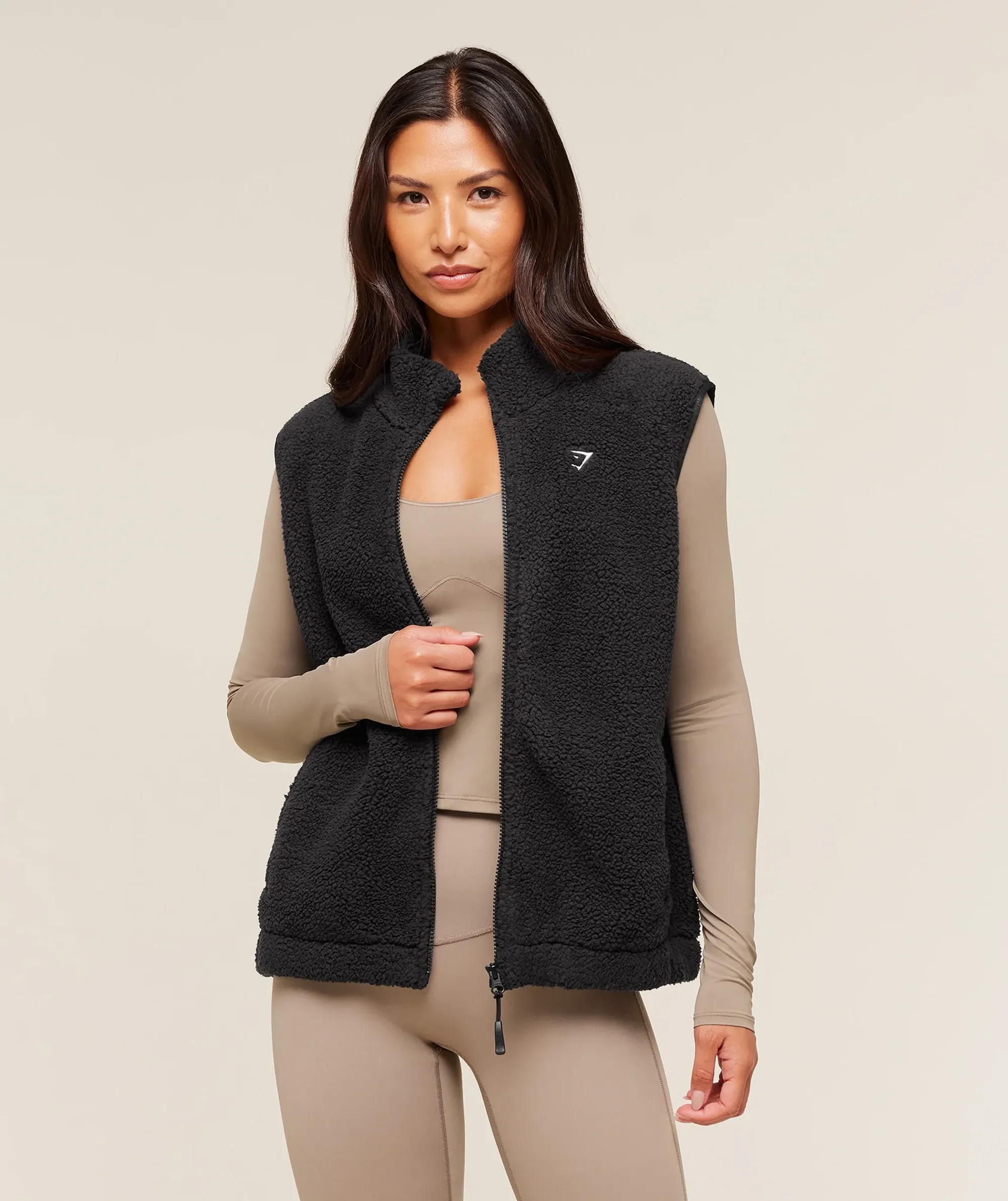 Gymshark Sherpa Gilet - Black