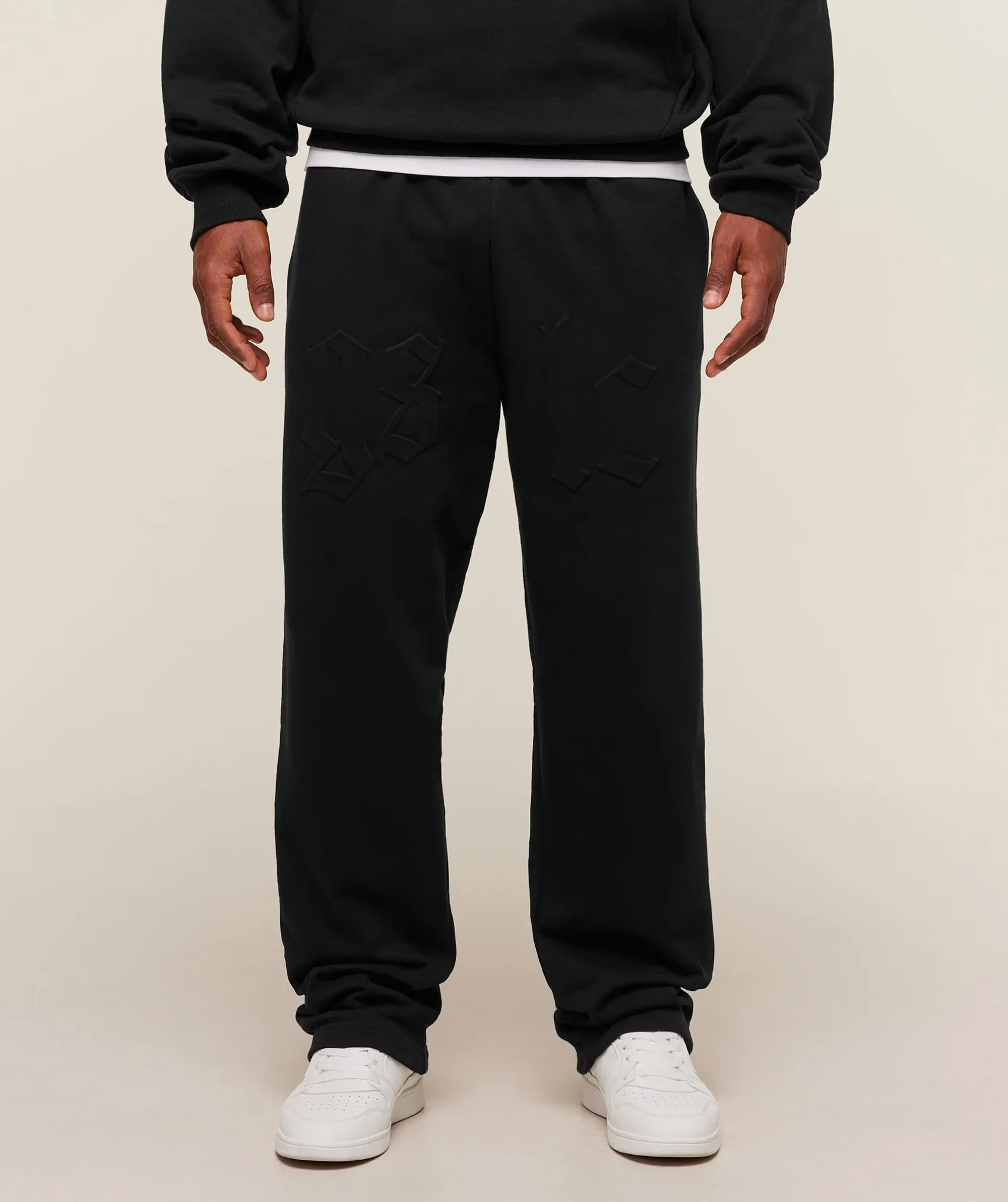 Gymshark Embossed Straight Leg Jogger - Black