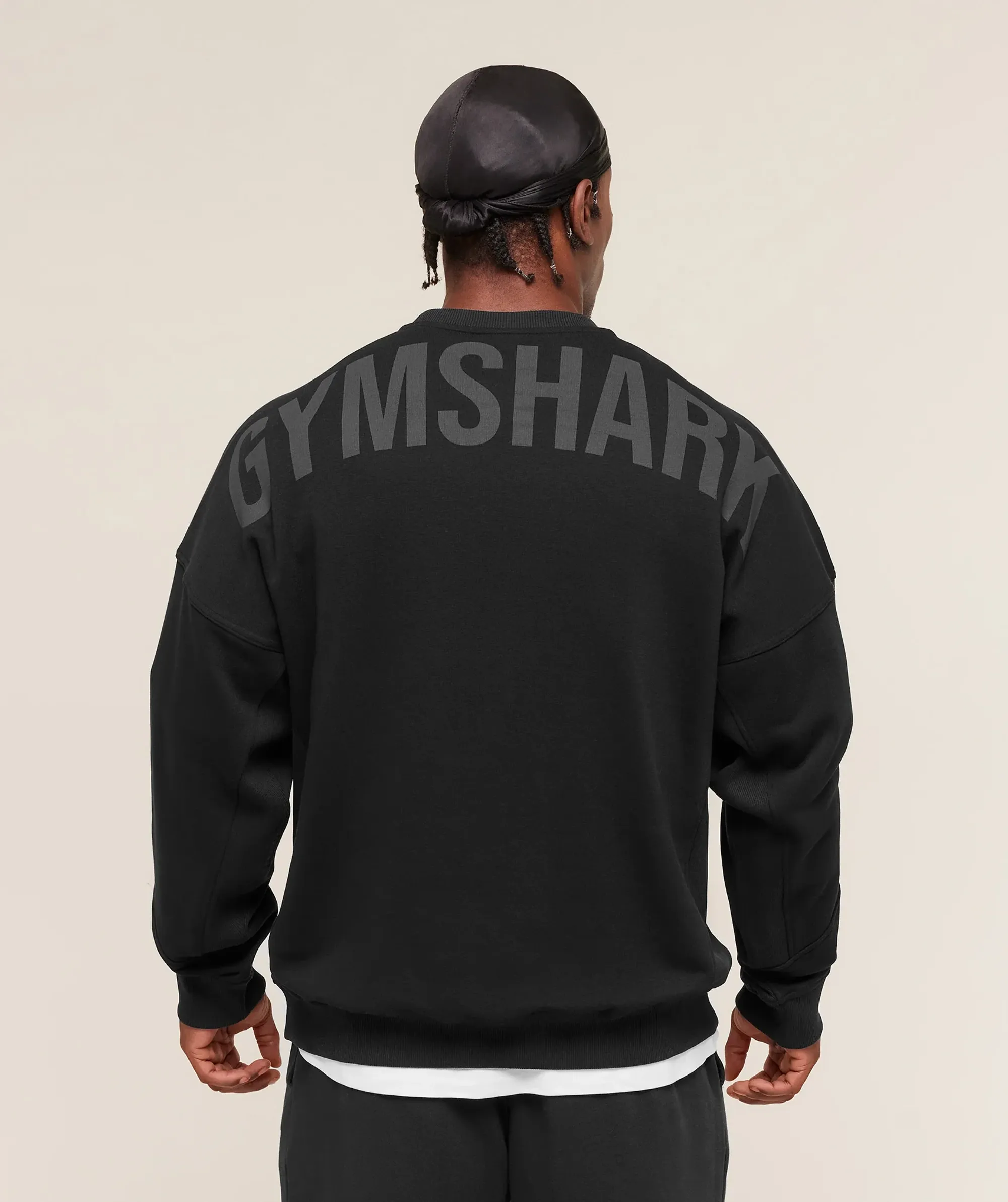 Gymshark Power Crew - Black/Asphalt Grey