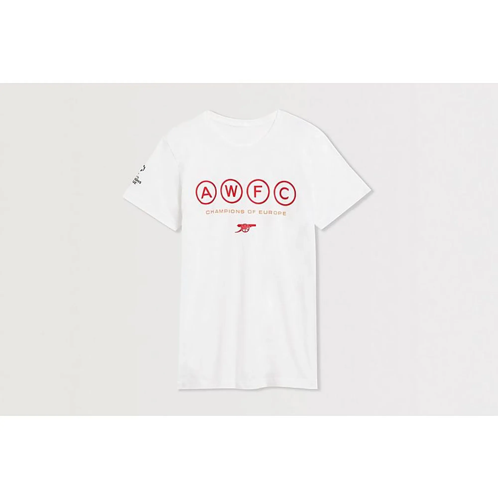 Arsenal UWCL Champions Kids T-Shirt, White