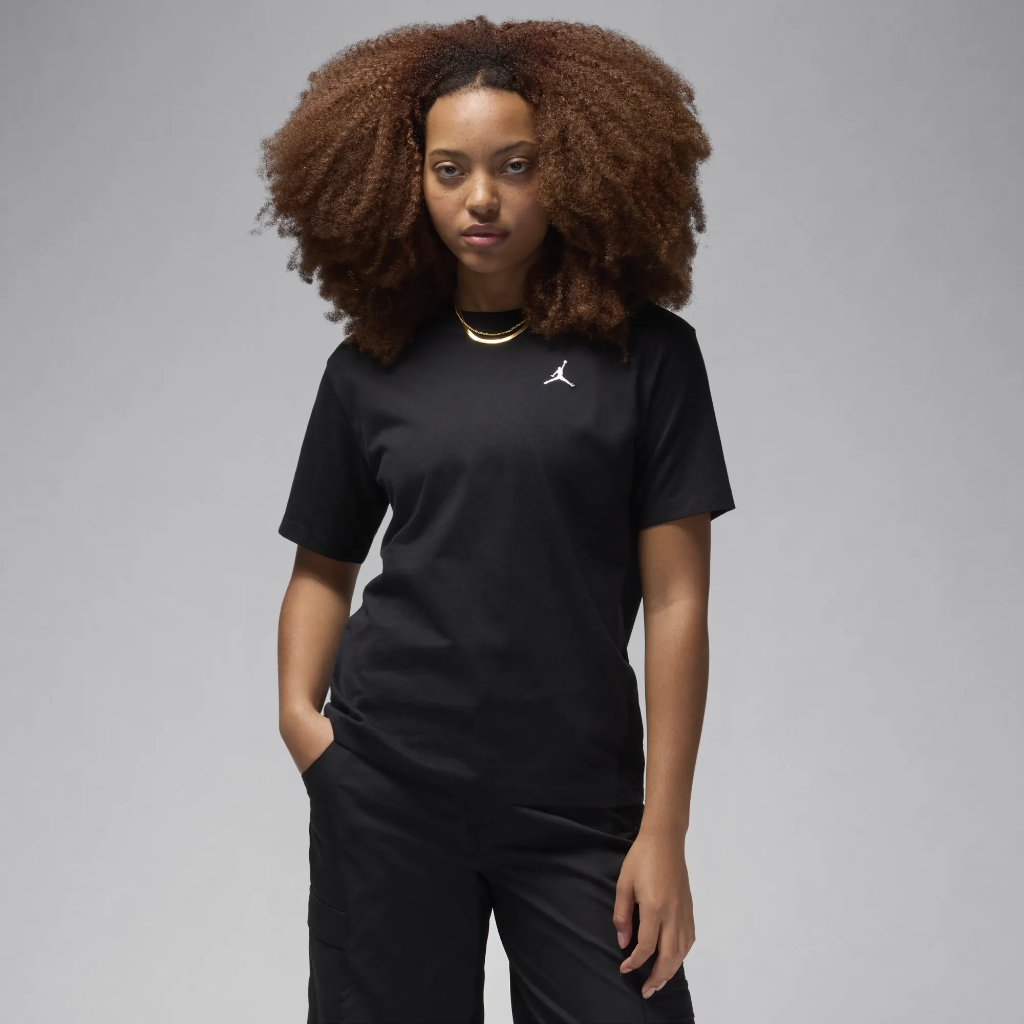 Nike Jordan Essentials Women's Top - Black - Cotton