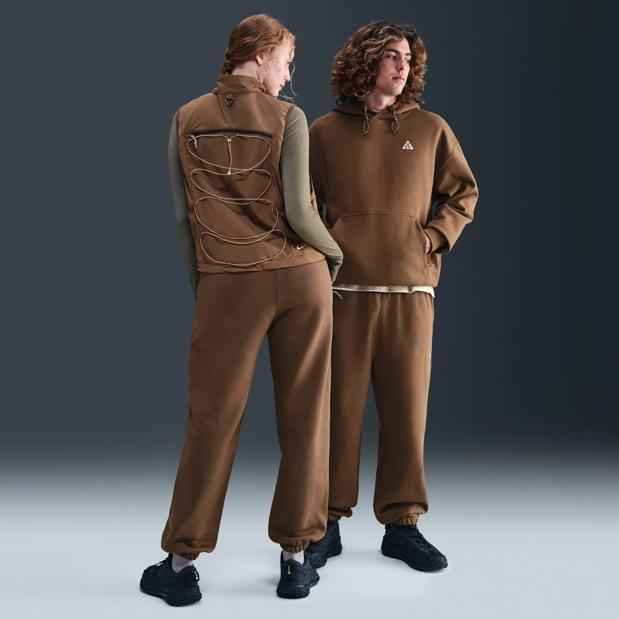 Nike ACG 'Tuff Fleece' Trousers - Brown - Cotton/Polyester