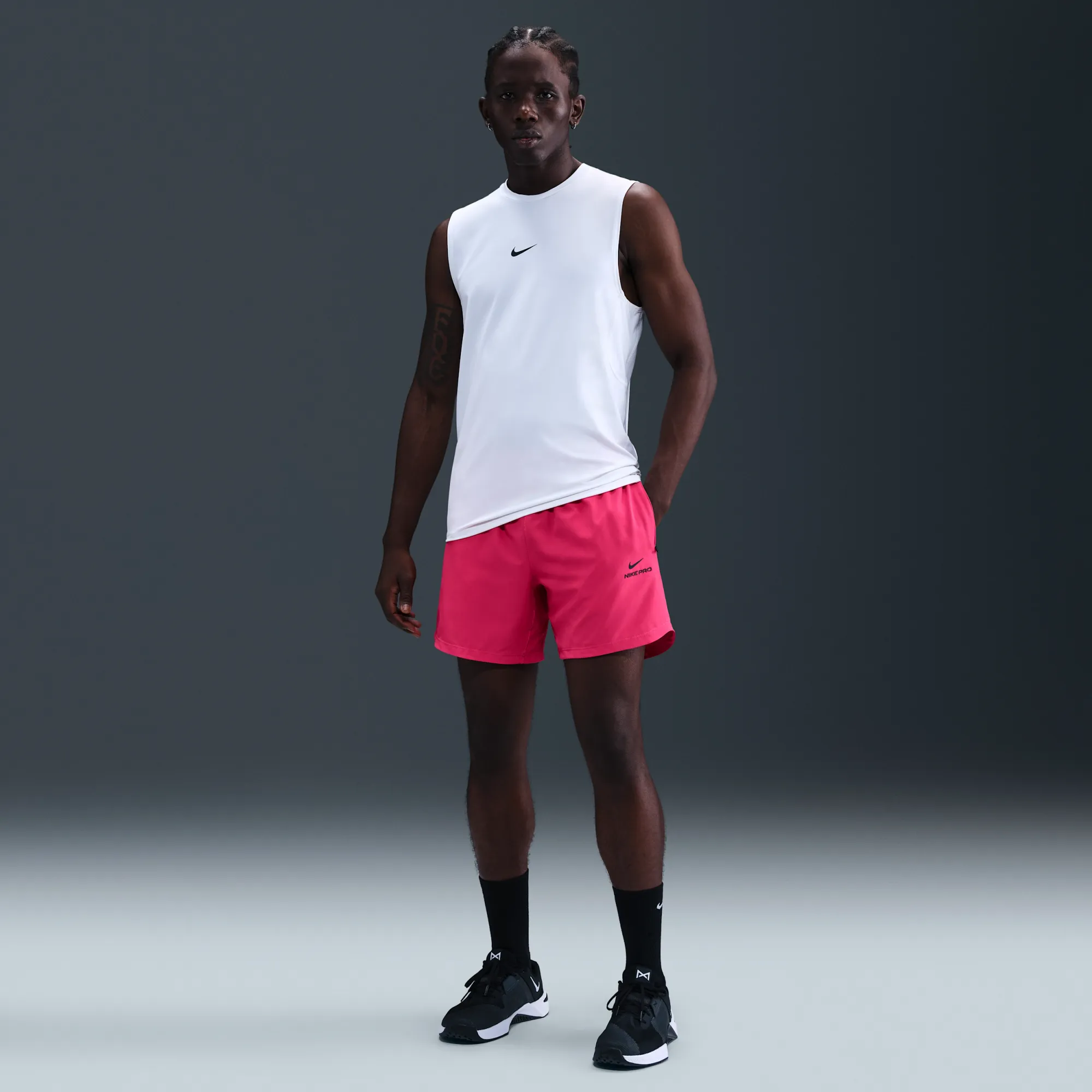 Nike Pro Training Men's Dri-FIT 15cm (approx.) Shorts - Pink - Polyester/Elastane