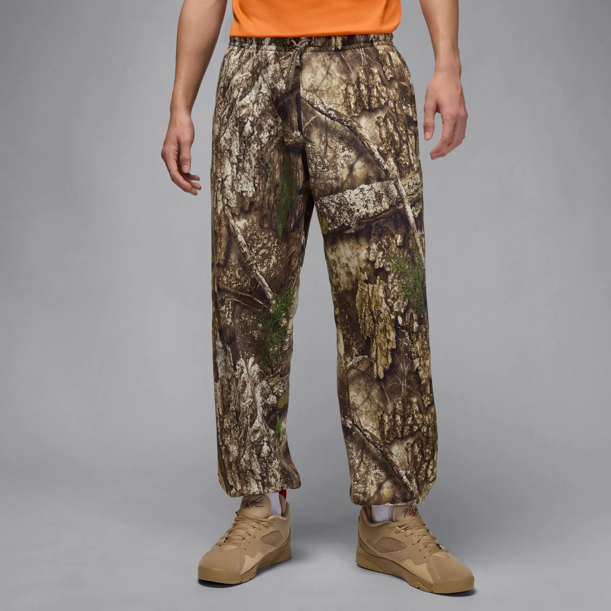 Nike Jordan Brooklyn Men's Fleece Realtree Trousers - Green - Cotton