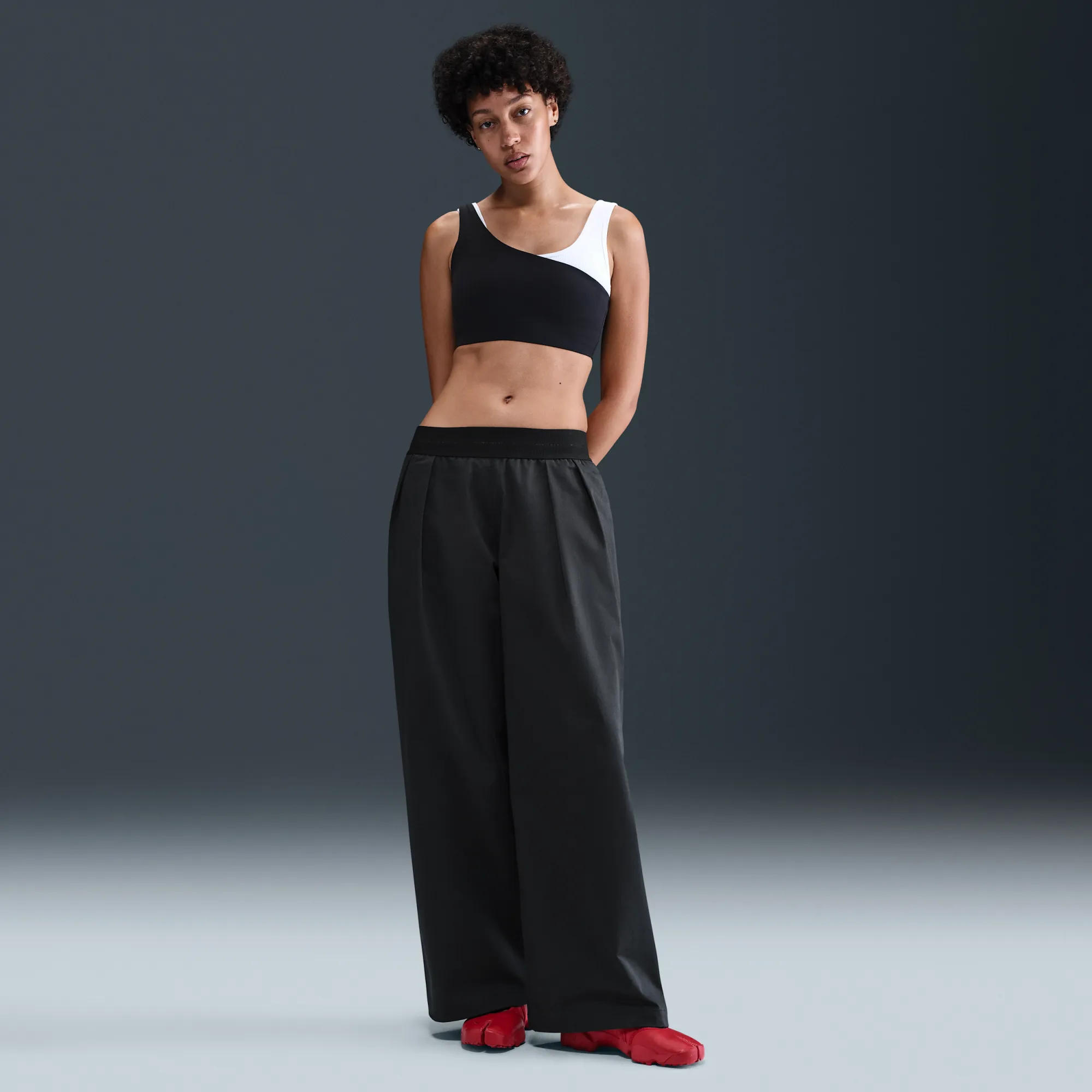 Nike Women's Trousers - Black - Cotton/Polyester/Elastane