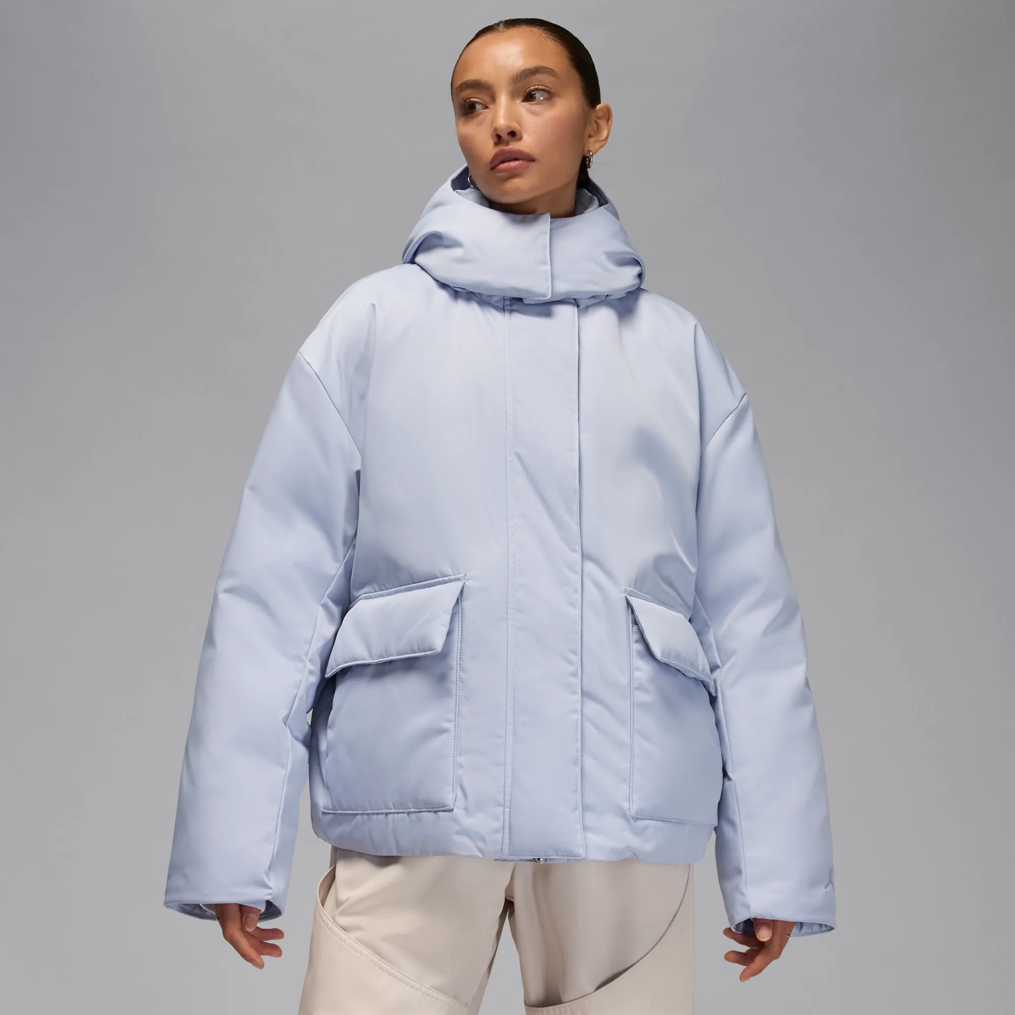 Nike Jordan Flight Women's Down Jacket - Grey - Polyester