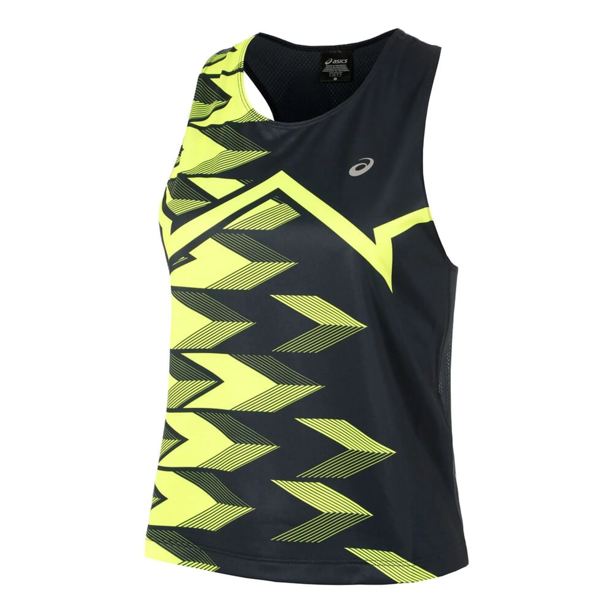 ASICS Light Graphic Tank Top Women - Dark Blue, Neon Yellow