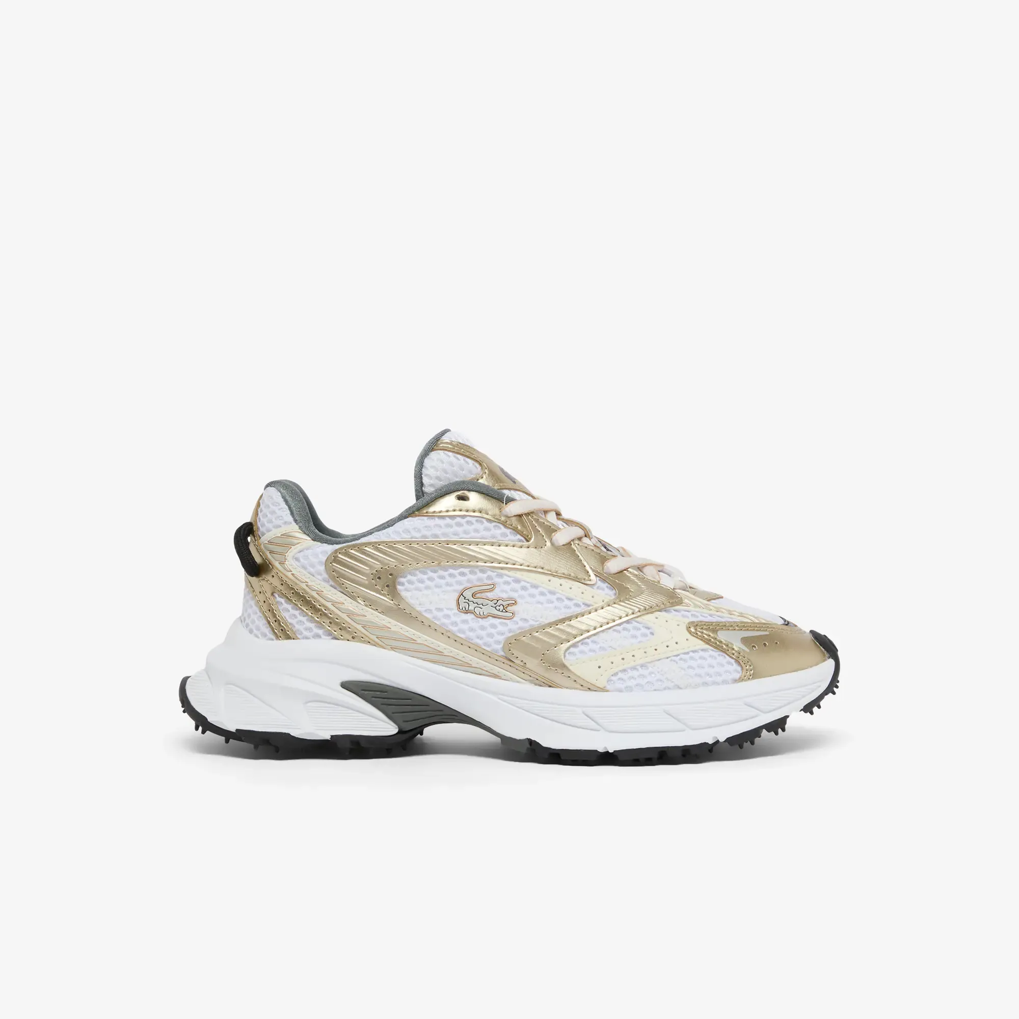 Lacoste Women’s L003 Neo Shot Sneakers - White & Gold