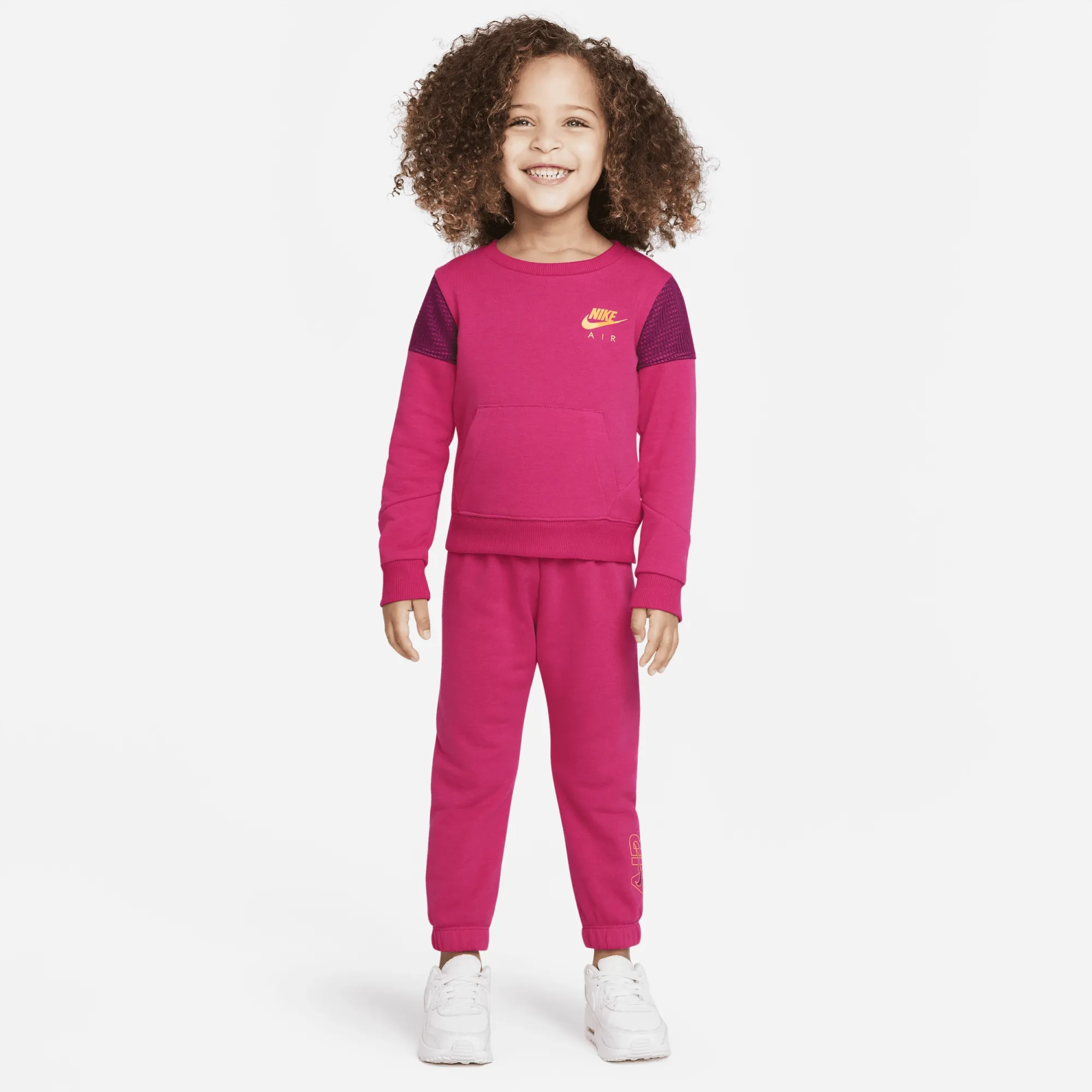Nike Toddler Crew and Trousers Set - Pink - Cotton