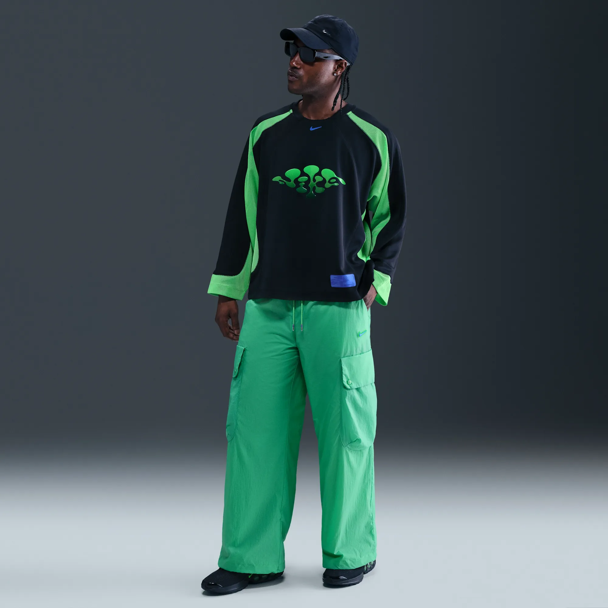 Nike Project F.R.O.G. Men's Transparent Cargo Trousers - Green - Nylon