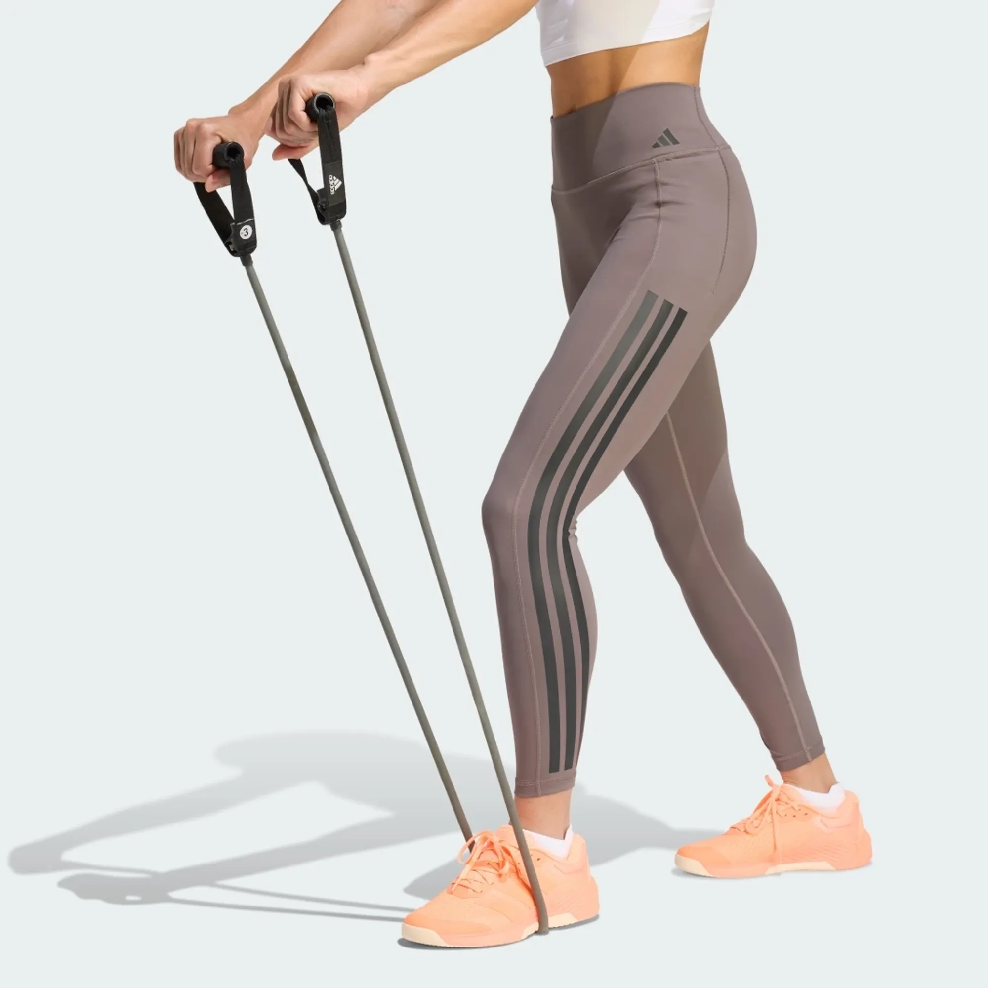 adidas Optime Workout 3-Stripes 7/8 Leggings