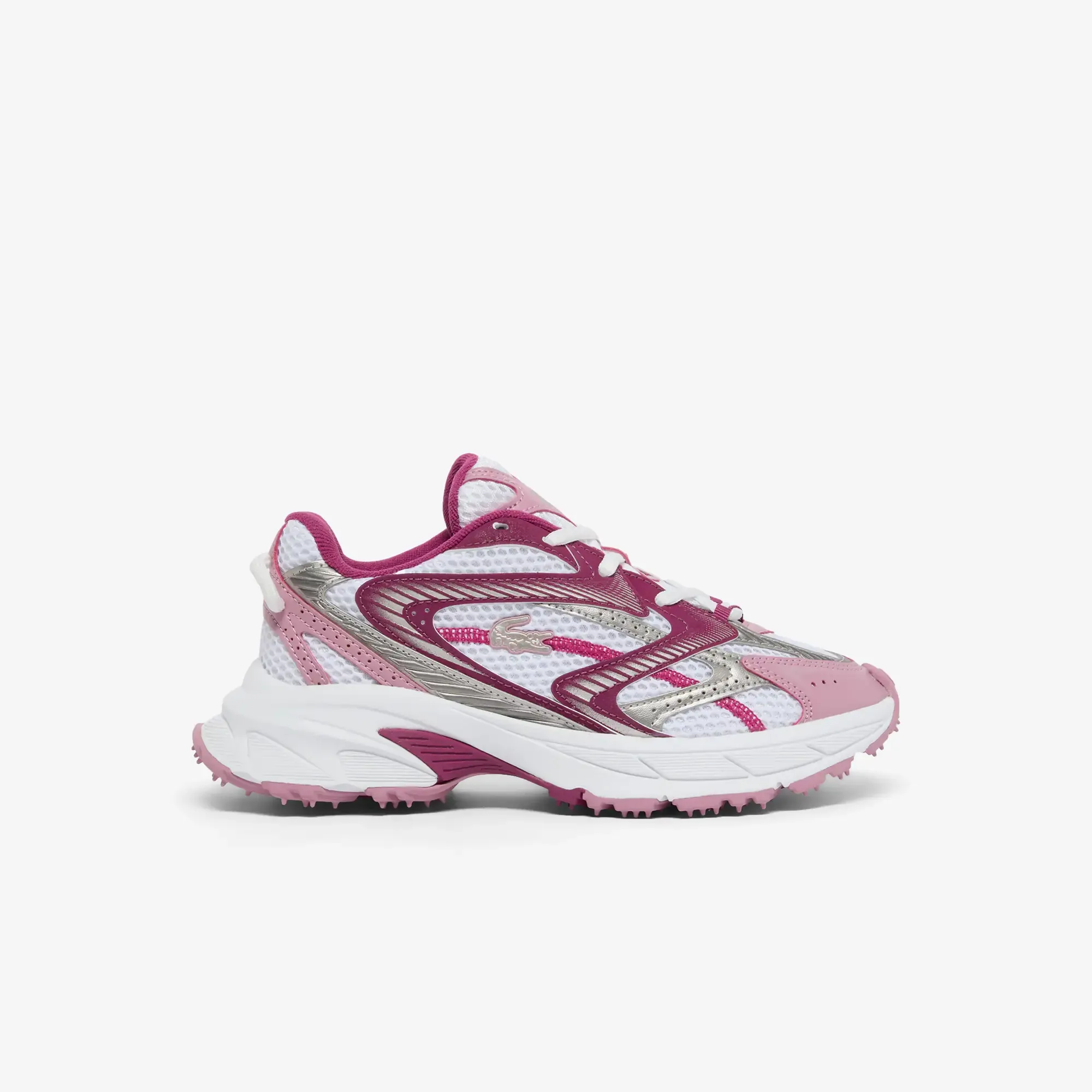 Lacoste Women’s L003 Neo Shot Sneakers - White / Dark Purple