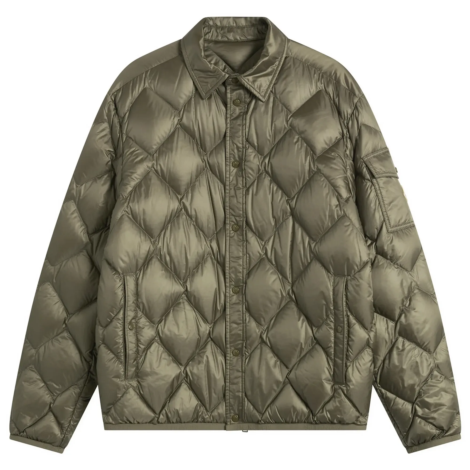 Moncler Men's Moulleau Recycled Rip-Stop Shirt Jacket Green