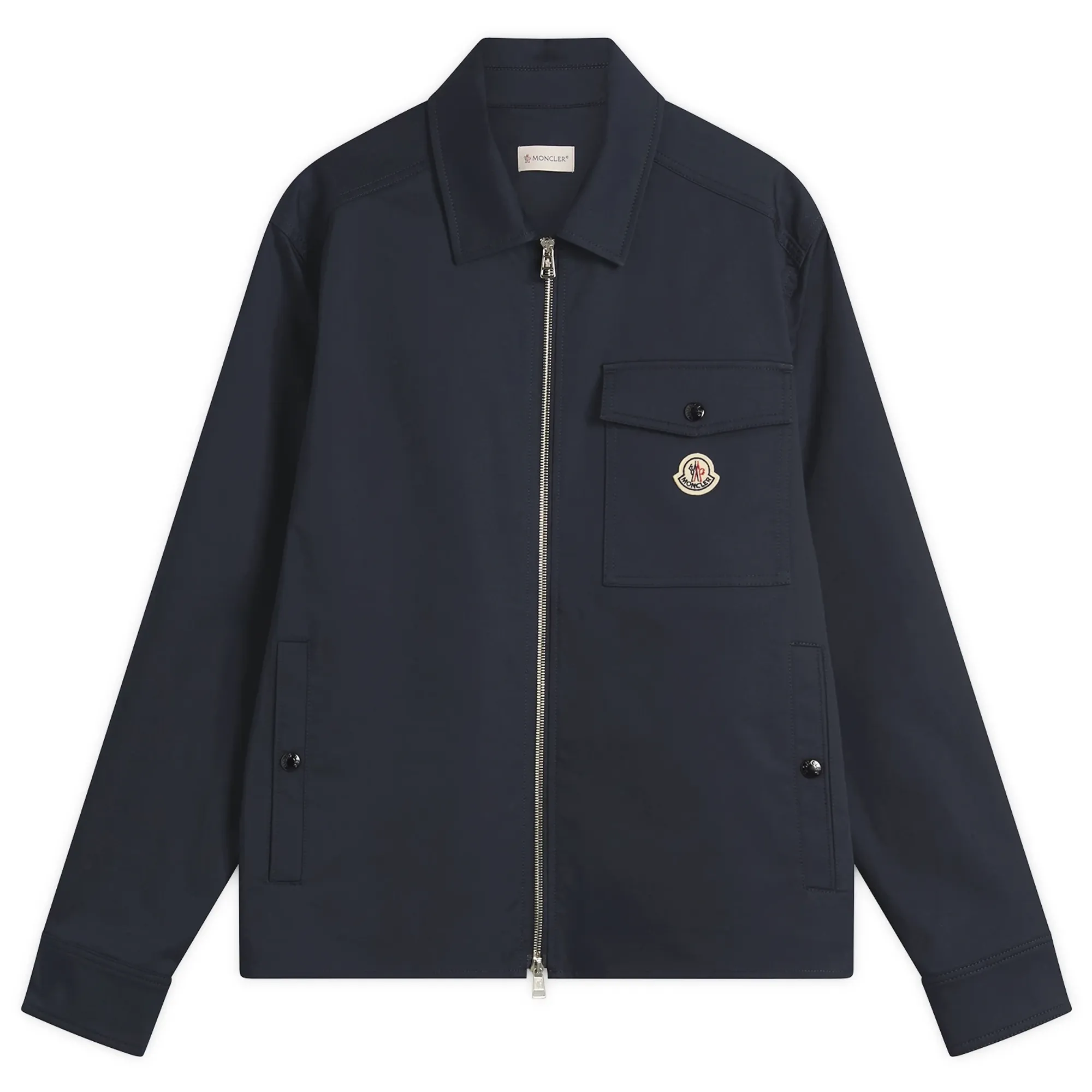 Moncler Men's Gabardine Cotton Shirt Jacket Navy