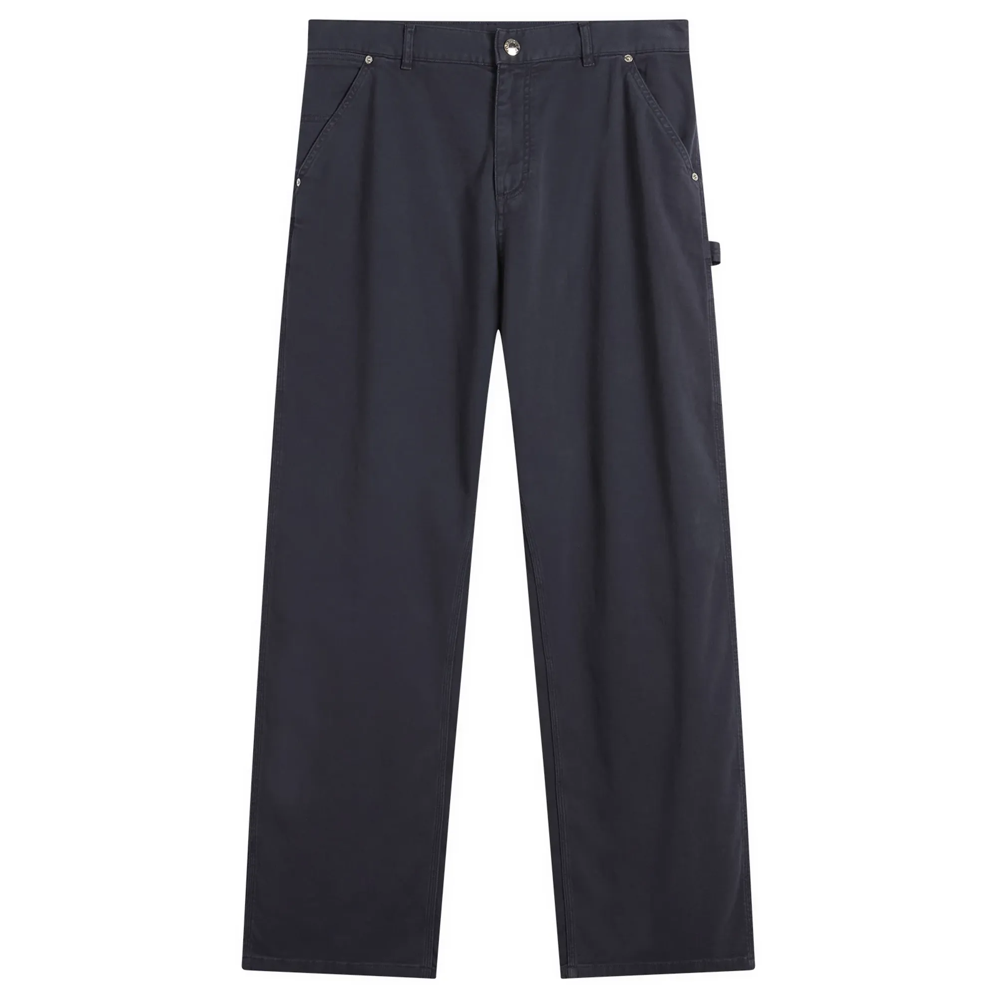 Moncler Men's Gabardine Cotton Trousers Navy